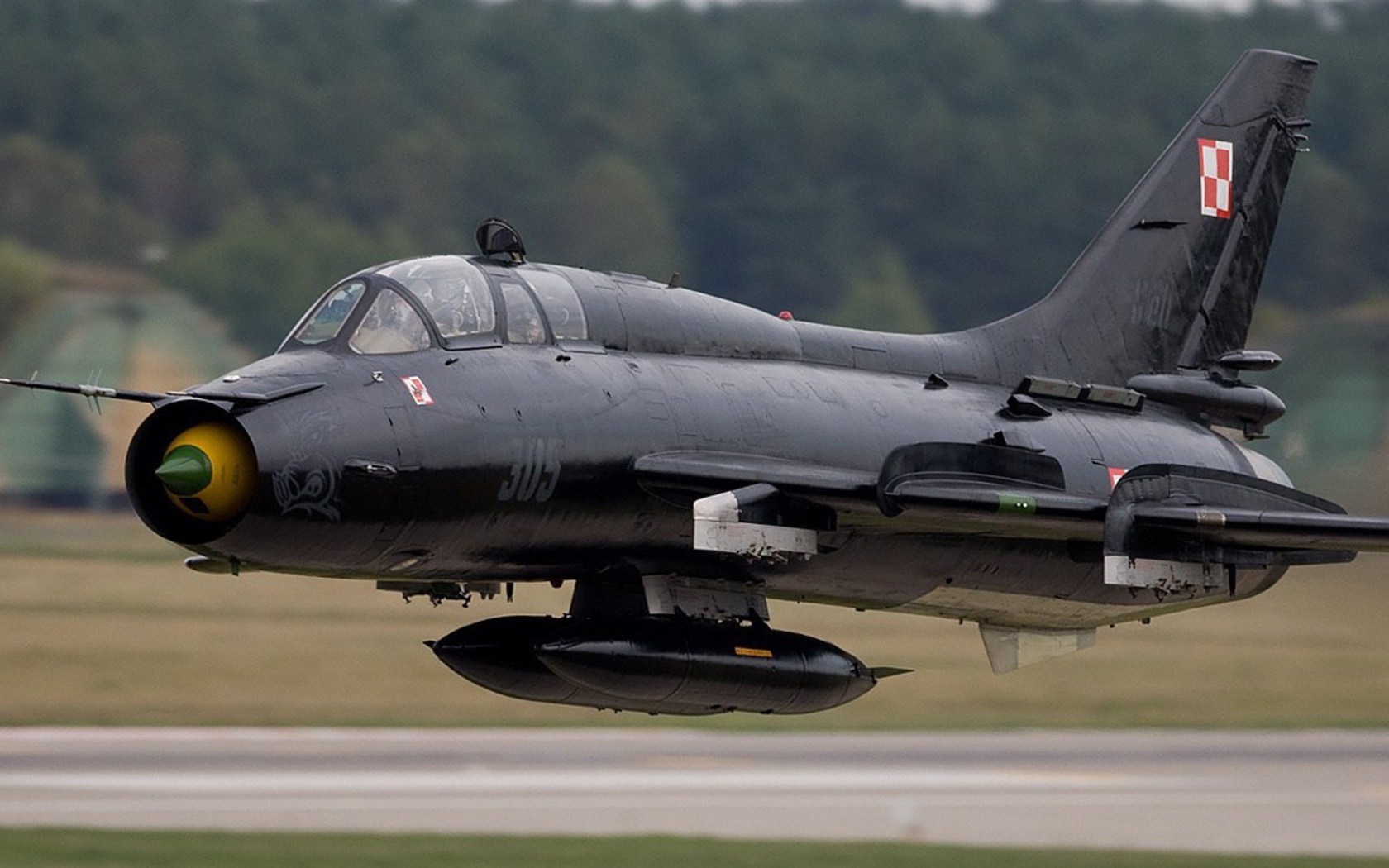 Черный самолет в Польских ВВС