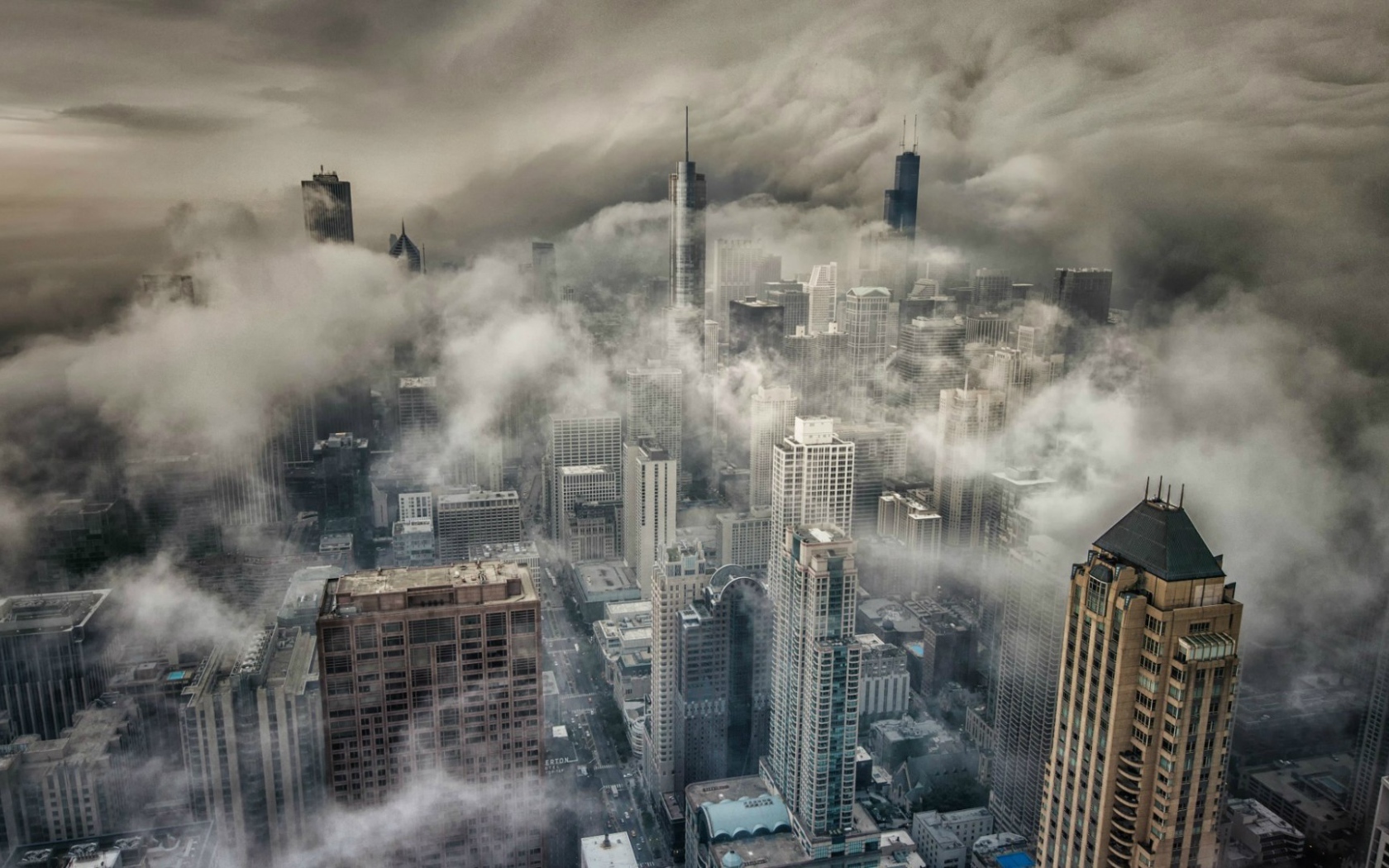 Чикаго в густом тумане