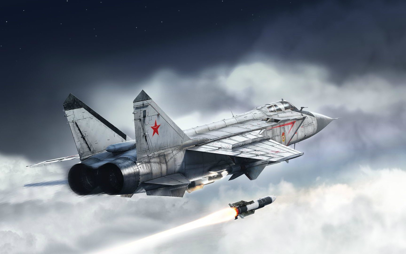 Military aircraft MiG-31