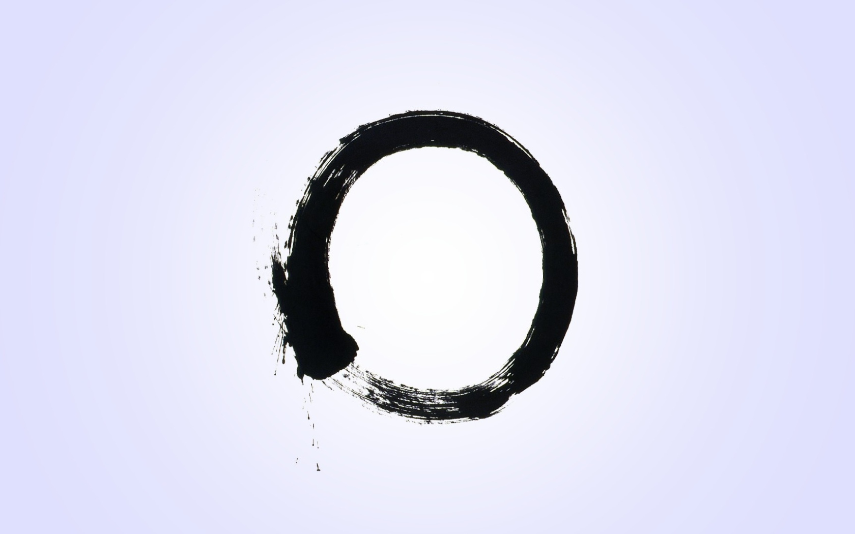 Черный круг на белом фоне