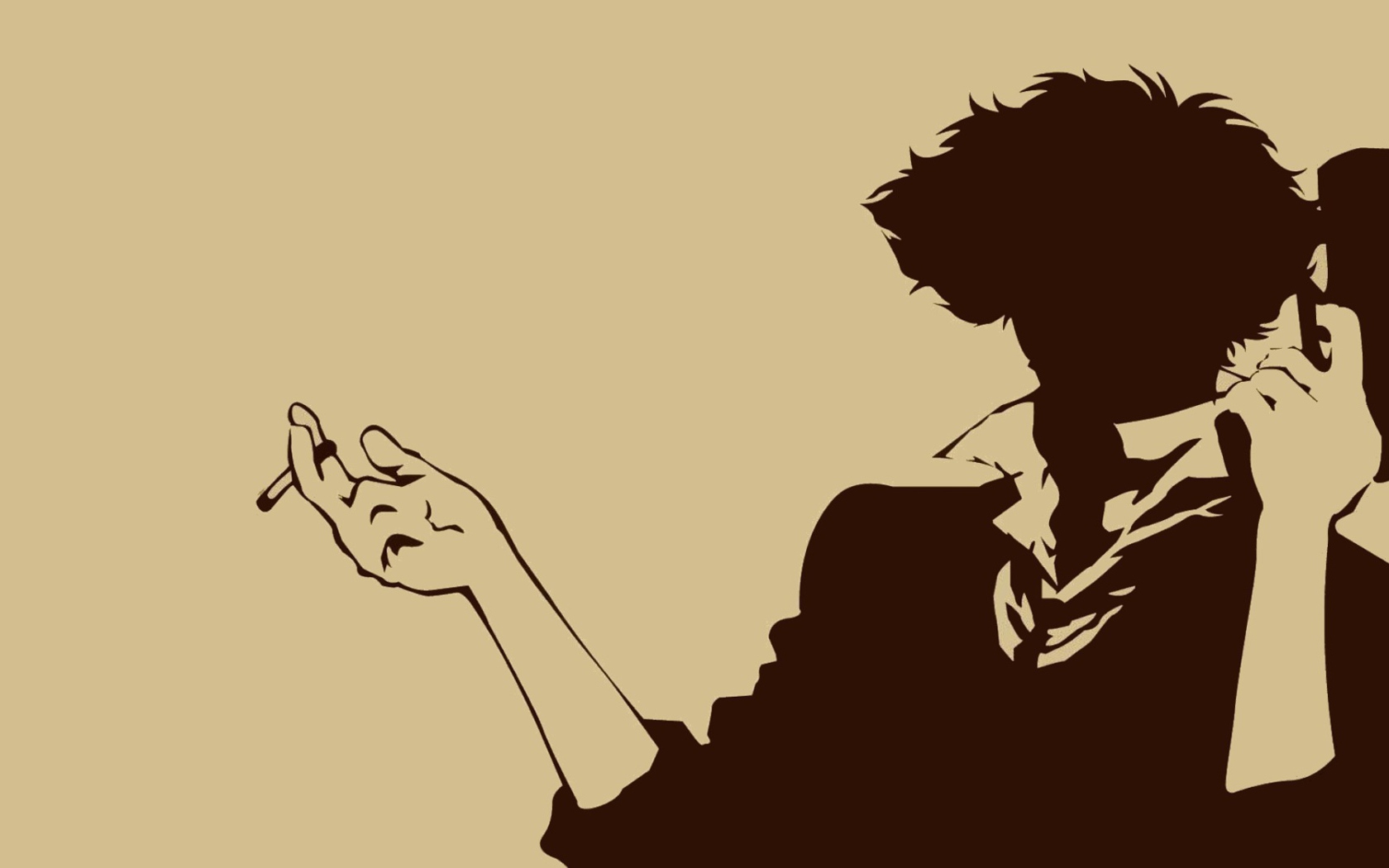 Аниме Ковбой Бибоп, коричневый фон