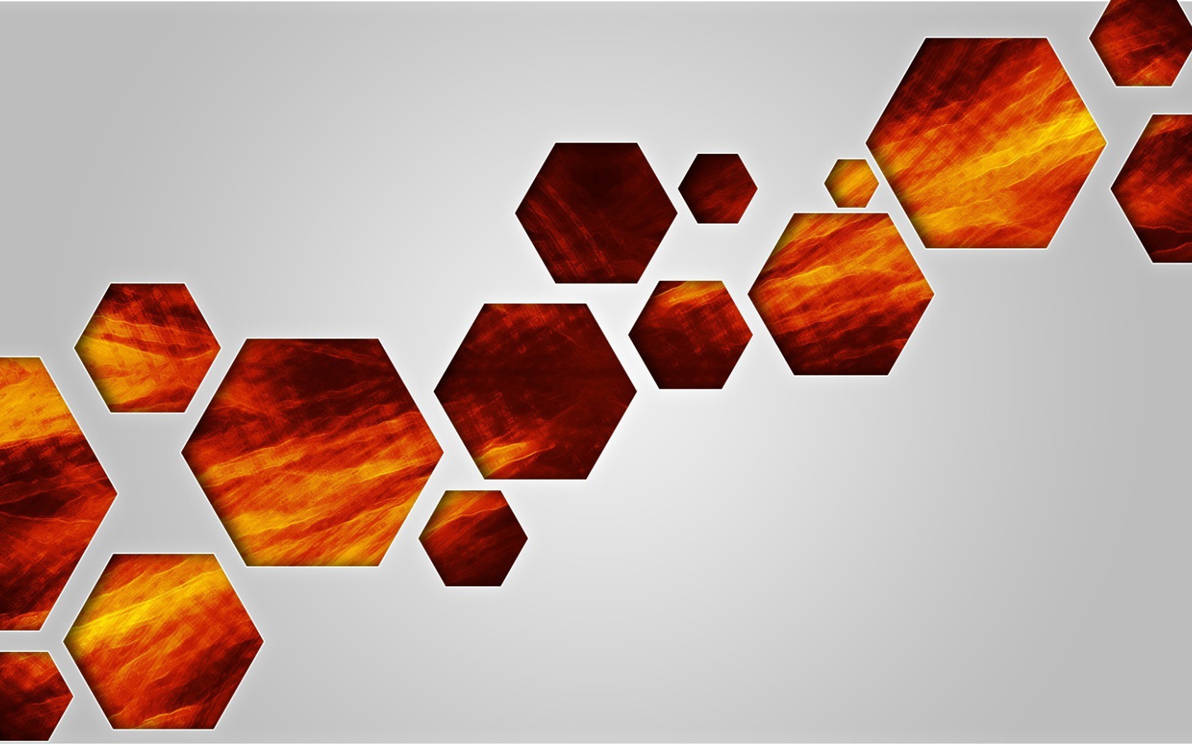Фон из оранжевых шестиугольников