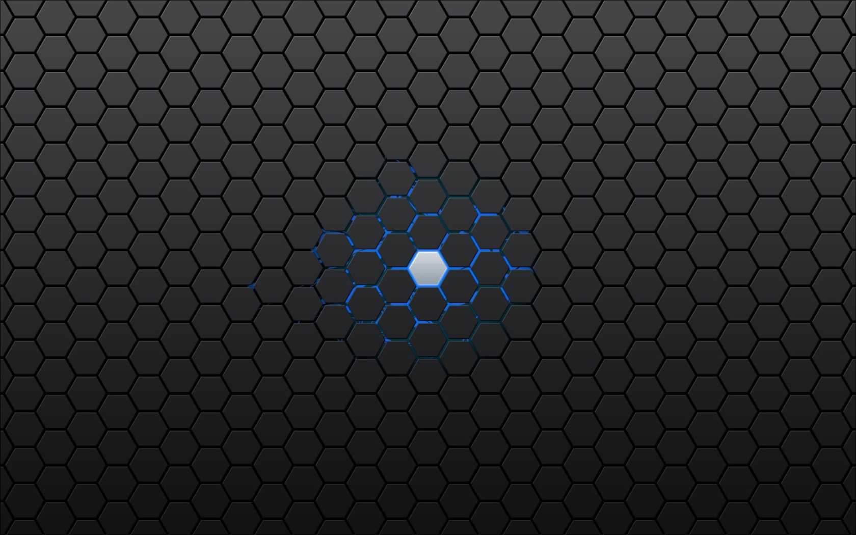 Голубая ячейка в черной структуре