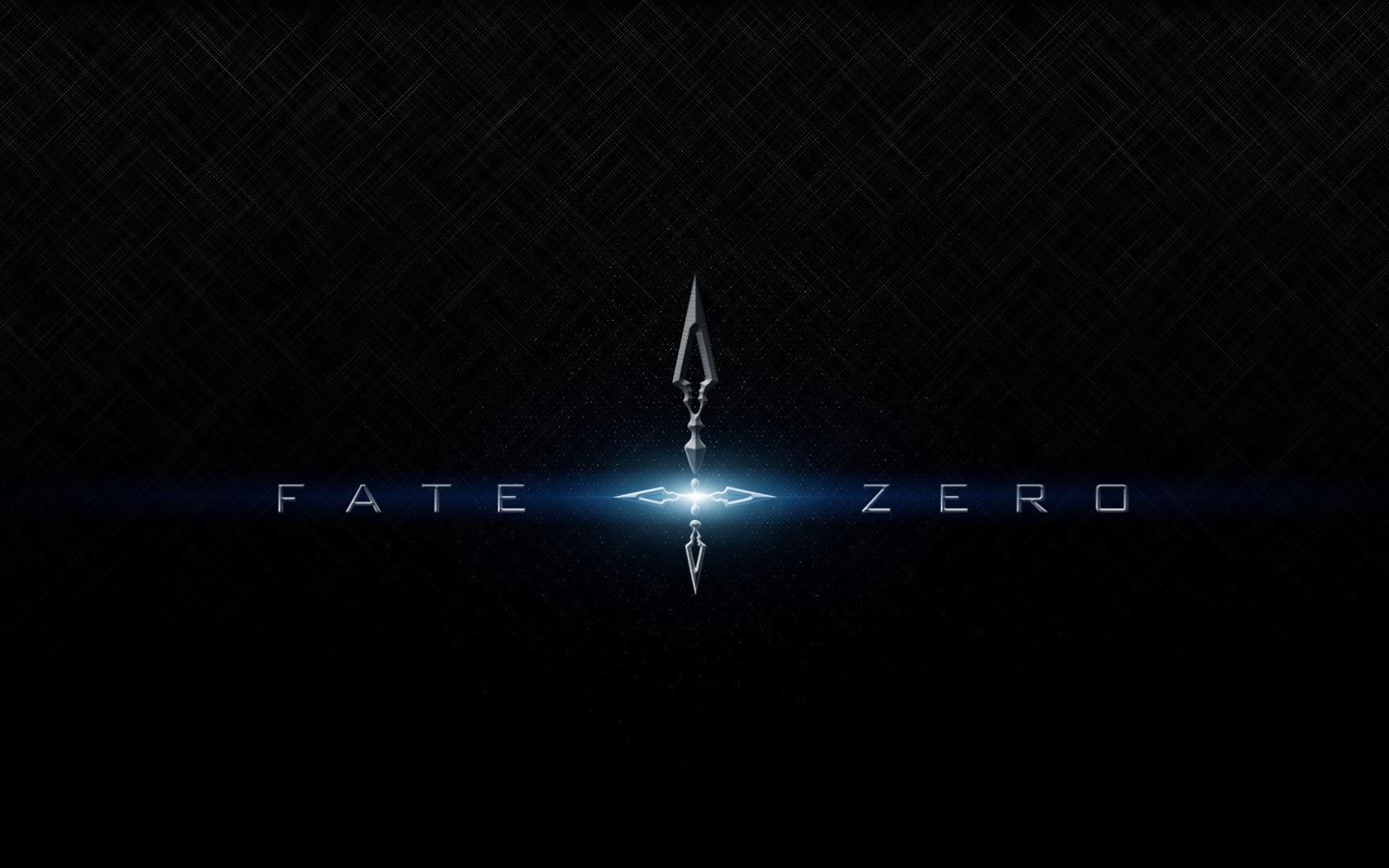 Голубые буквы, аниме Fate-Zero