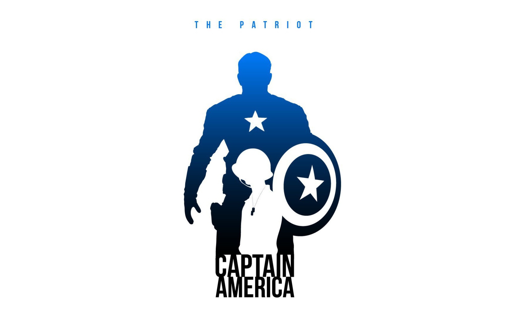 Капитан Америка, белый фон
