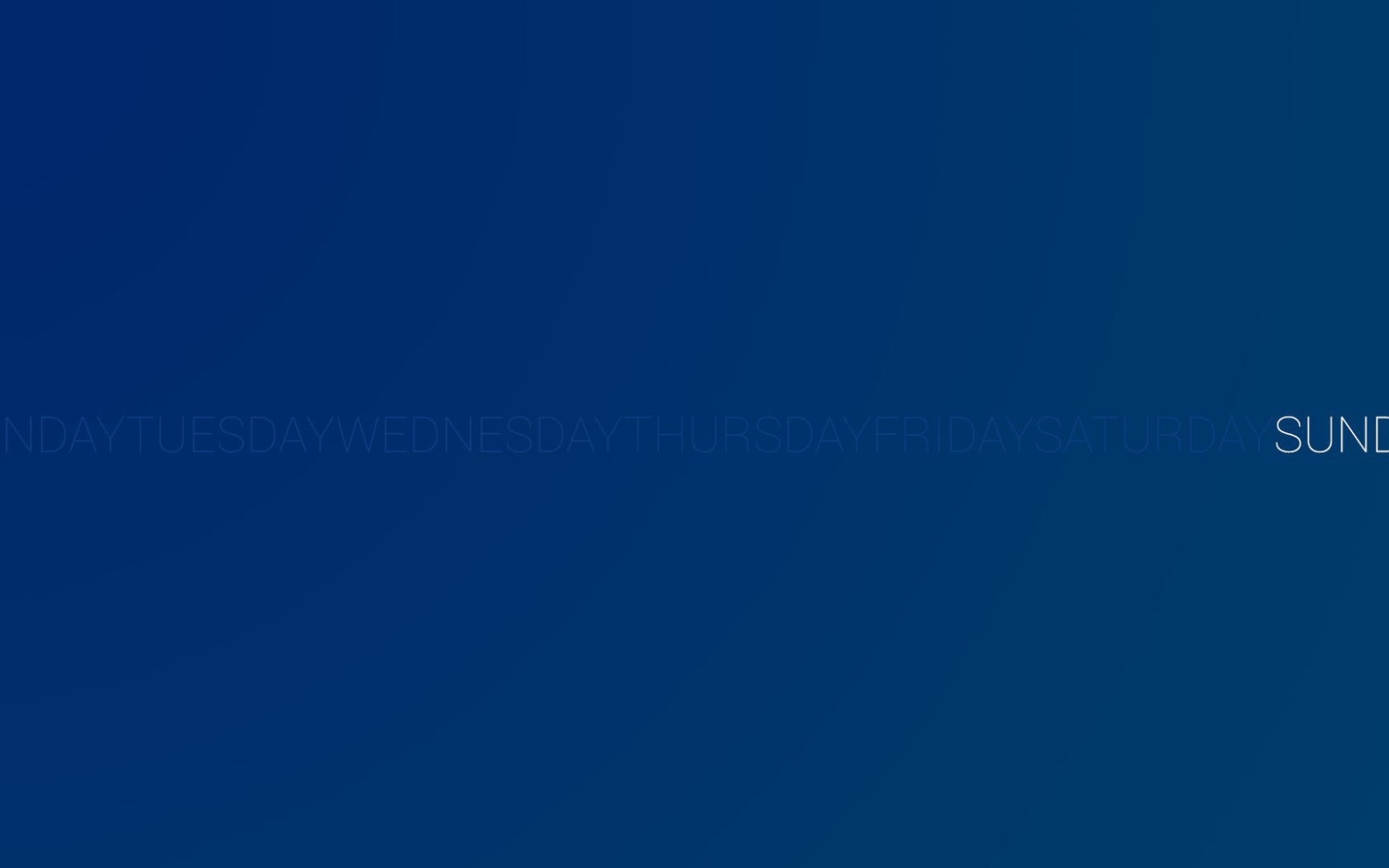 День недели воскресенье