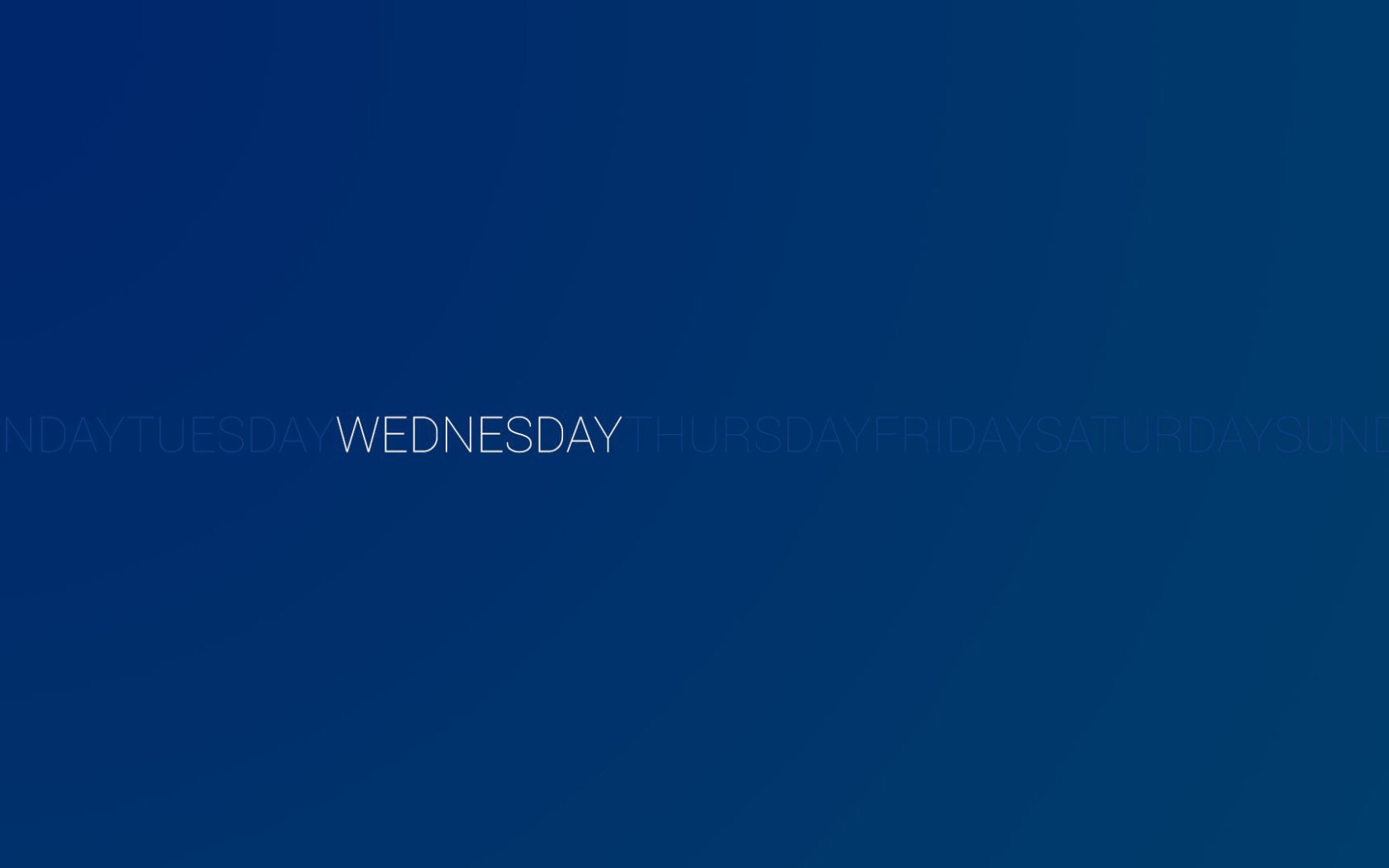 День недели среда