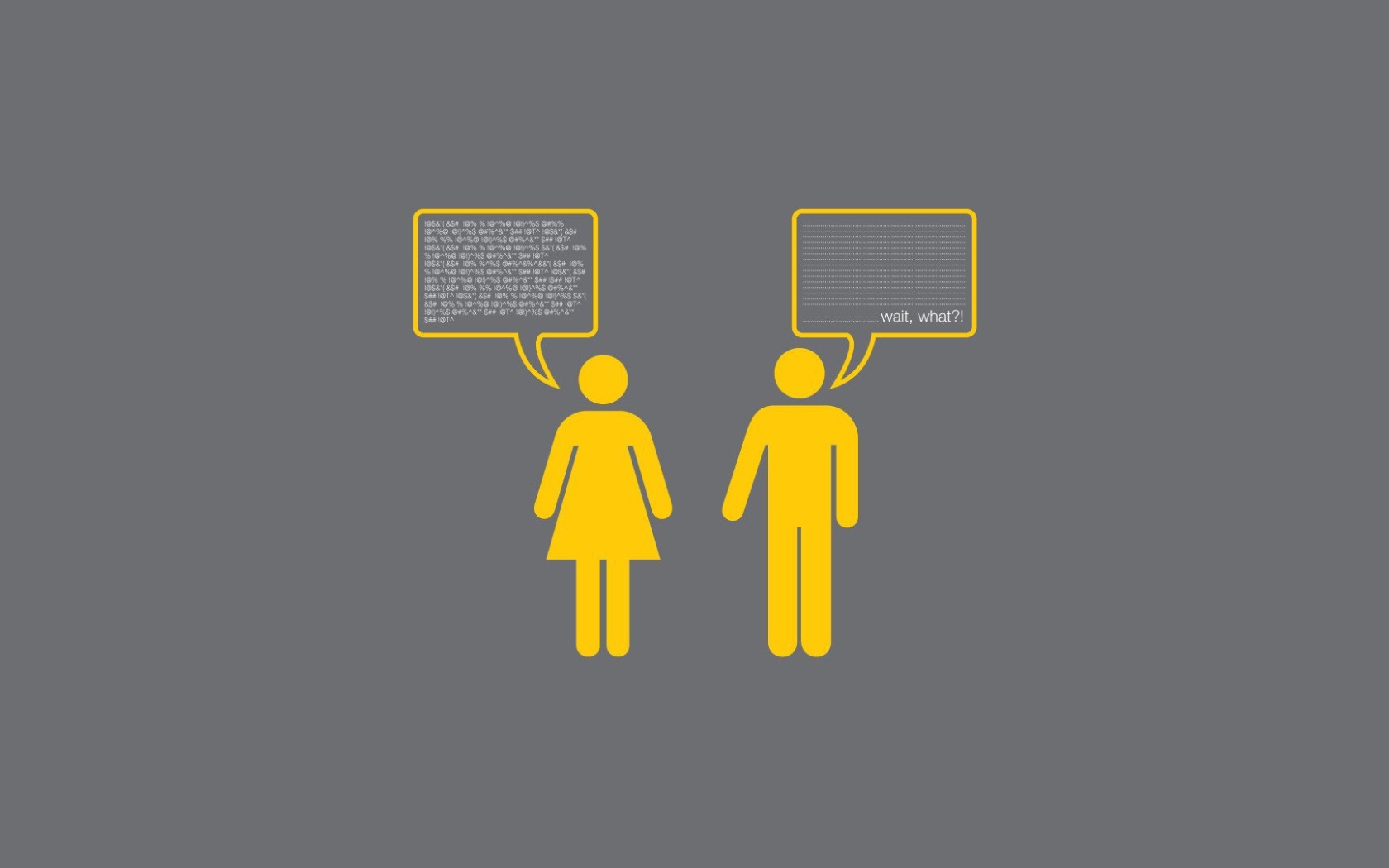 Диалог женщины и мужчины