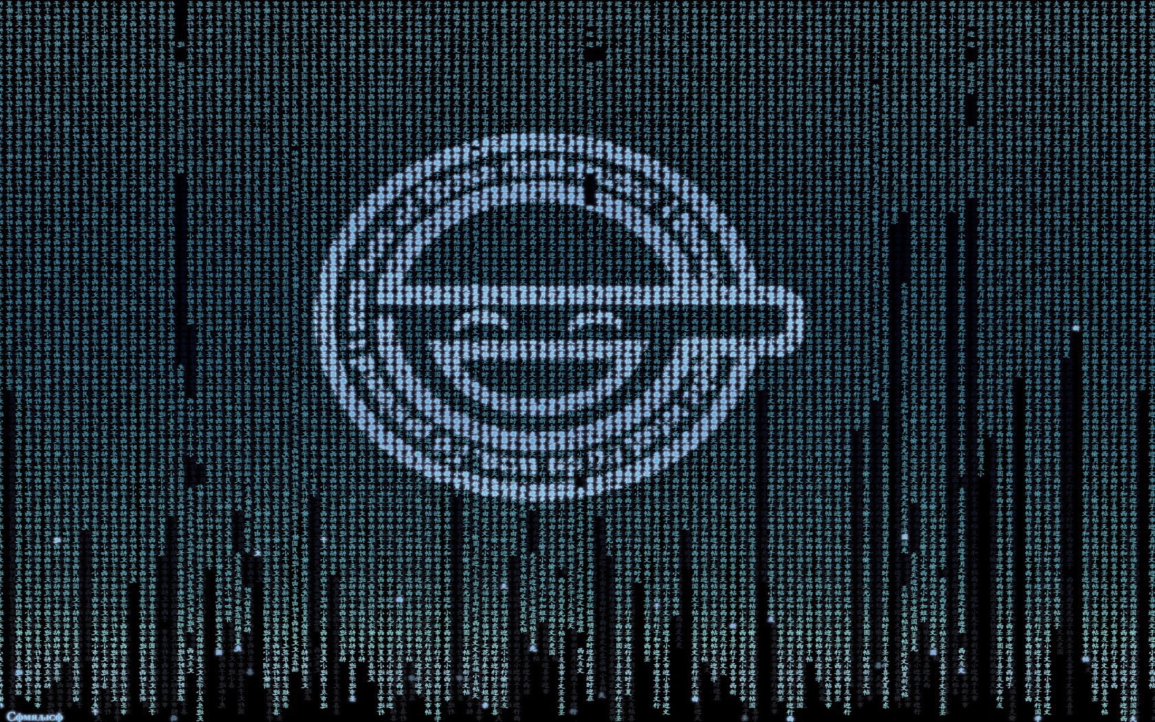 Цифровой фон, аниме Призрак в доспехах