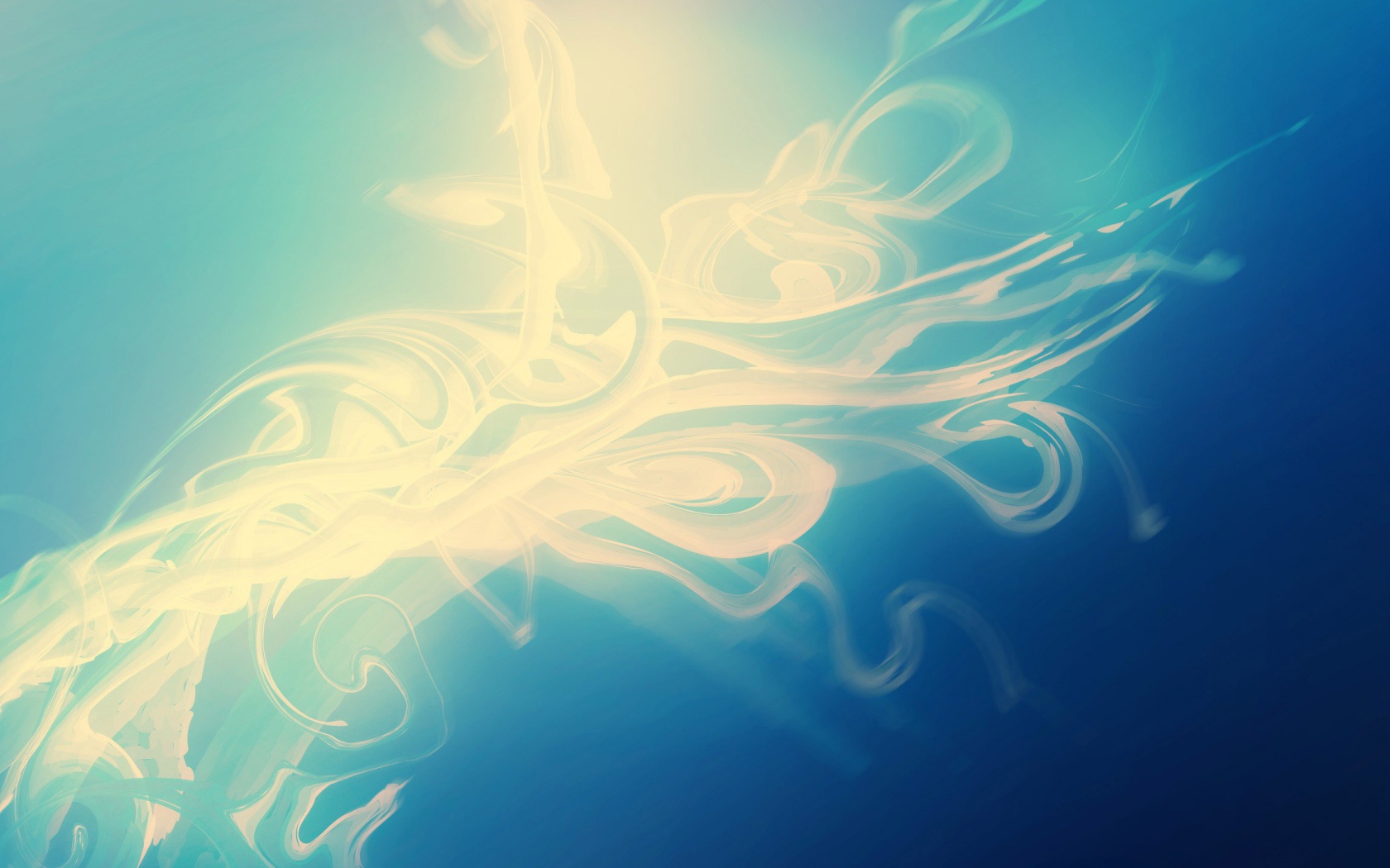 Энергетический вихрь на синем фоне