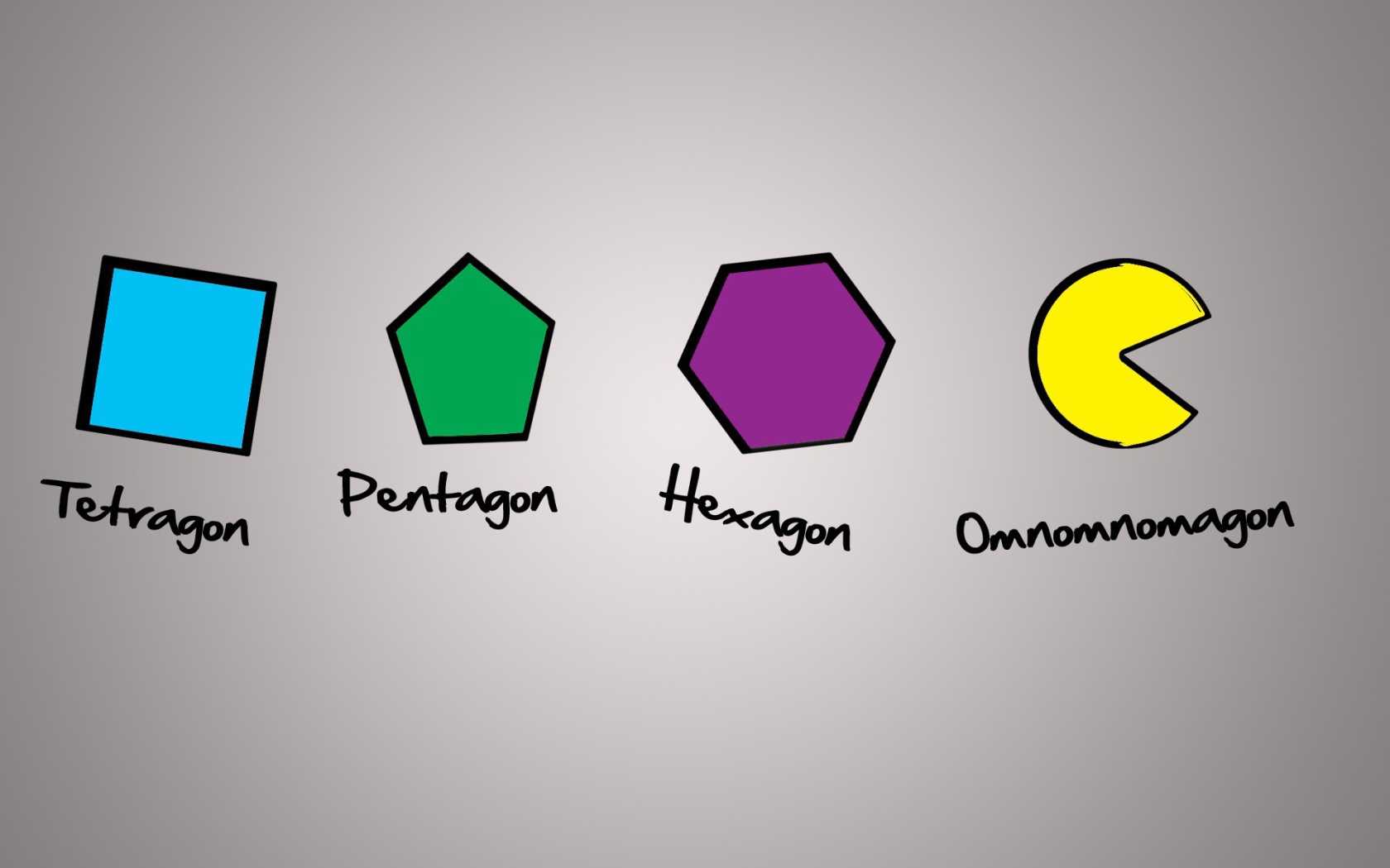 Геометрические фигуры на сером фоне