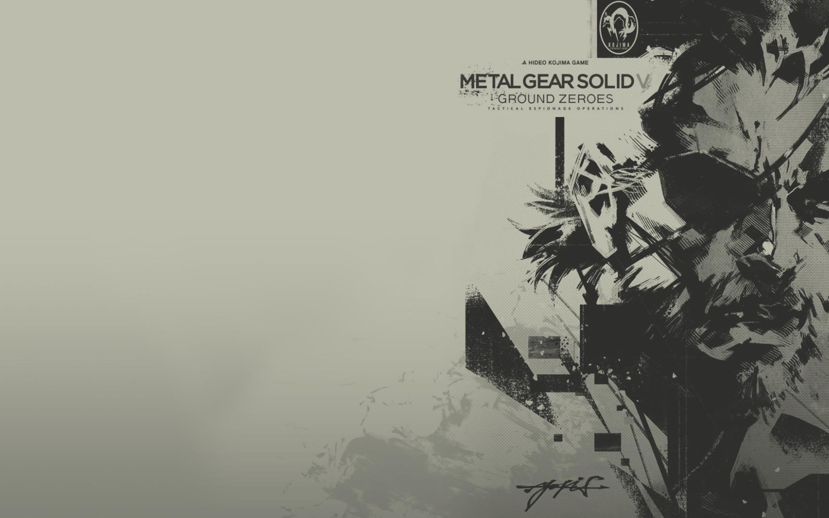 Серый фон, игра Metal Gear Solid