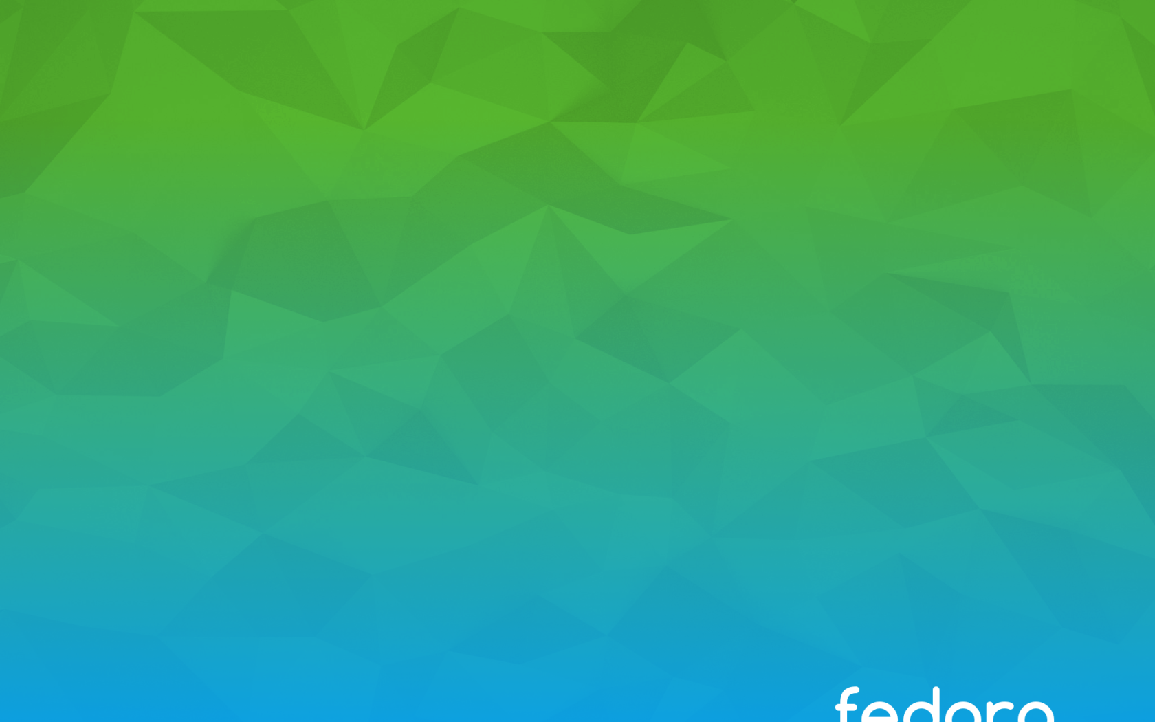 Зелено голубой фон Fedora