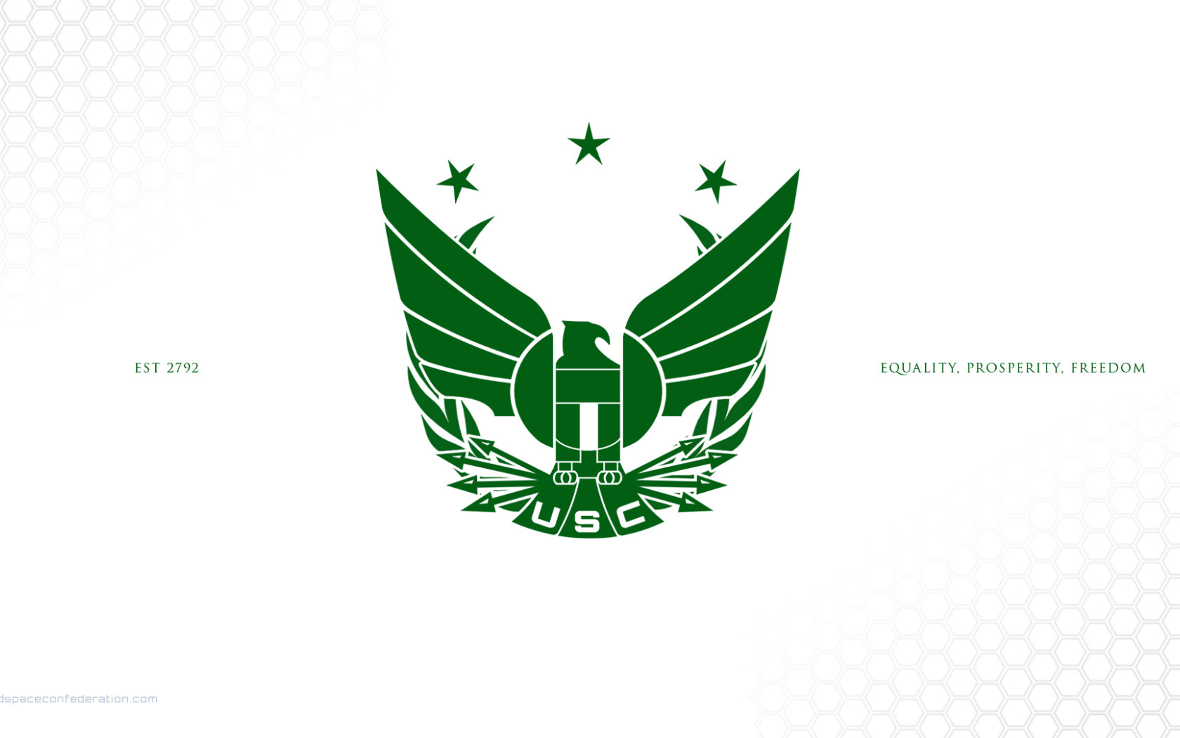 Зеленый логотип Объединенной Космической Федерации