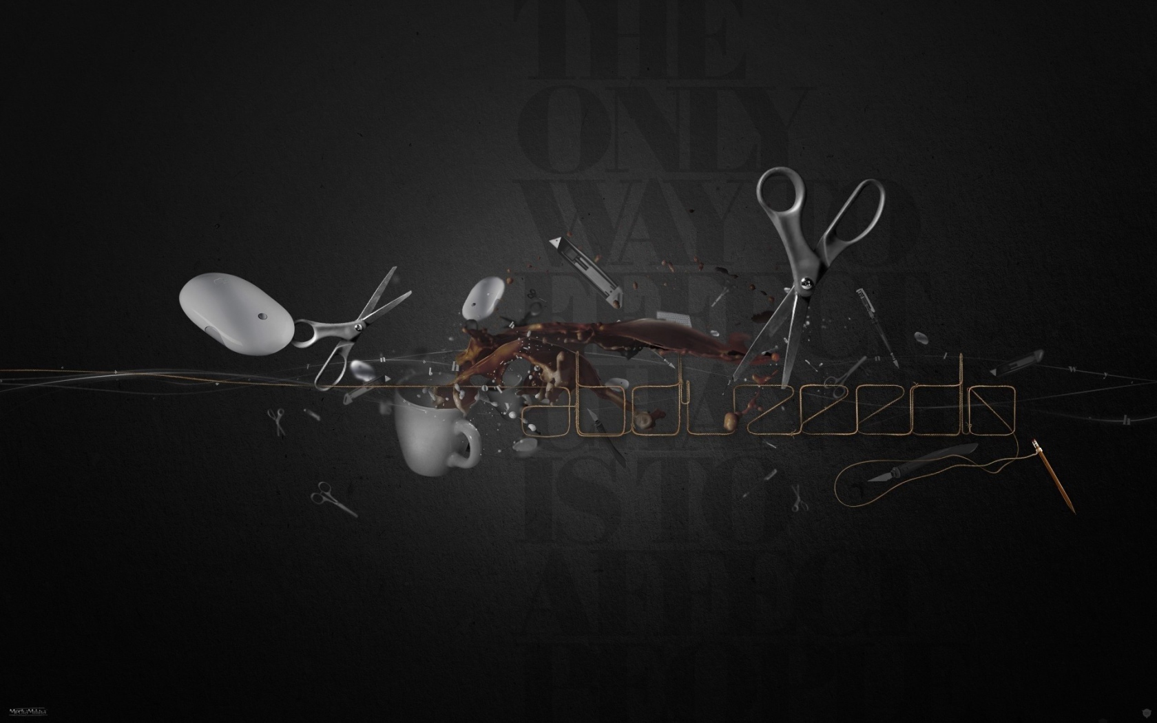 Бытовые инструменты, серый фон