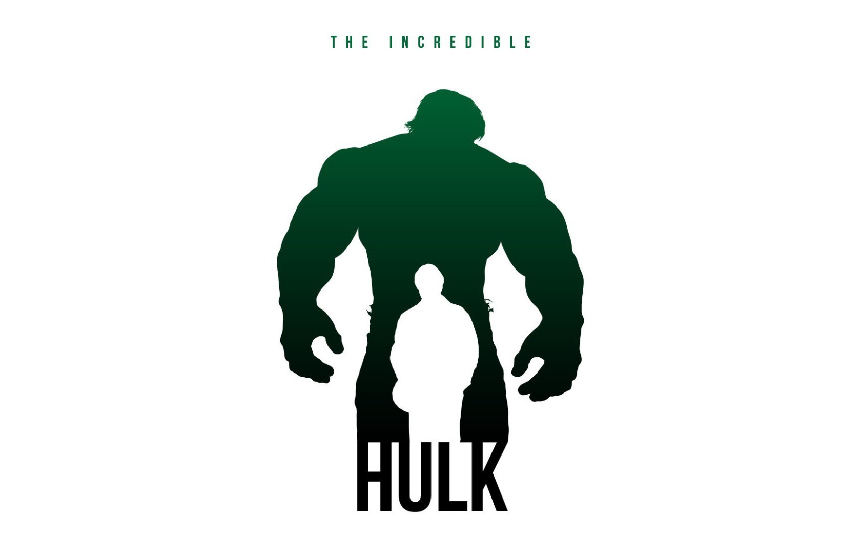 Халк, белый фон