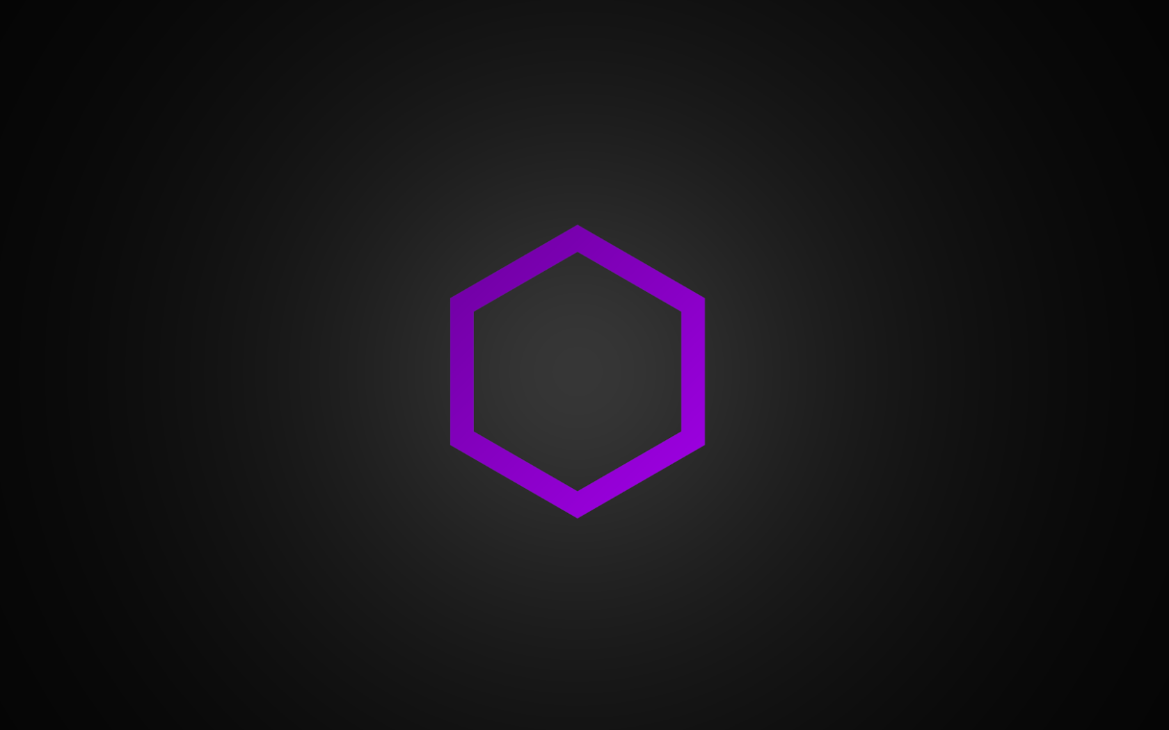 Сиреневый шестиугольник на сером фоне