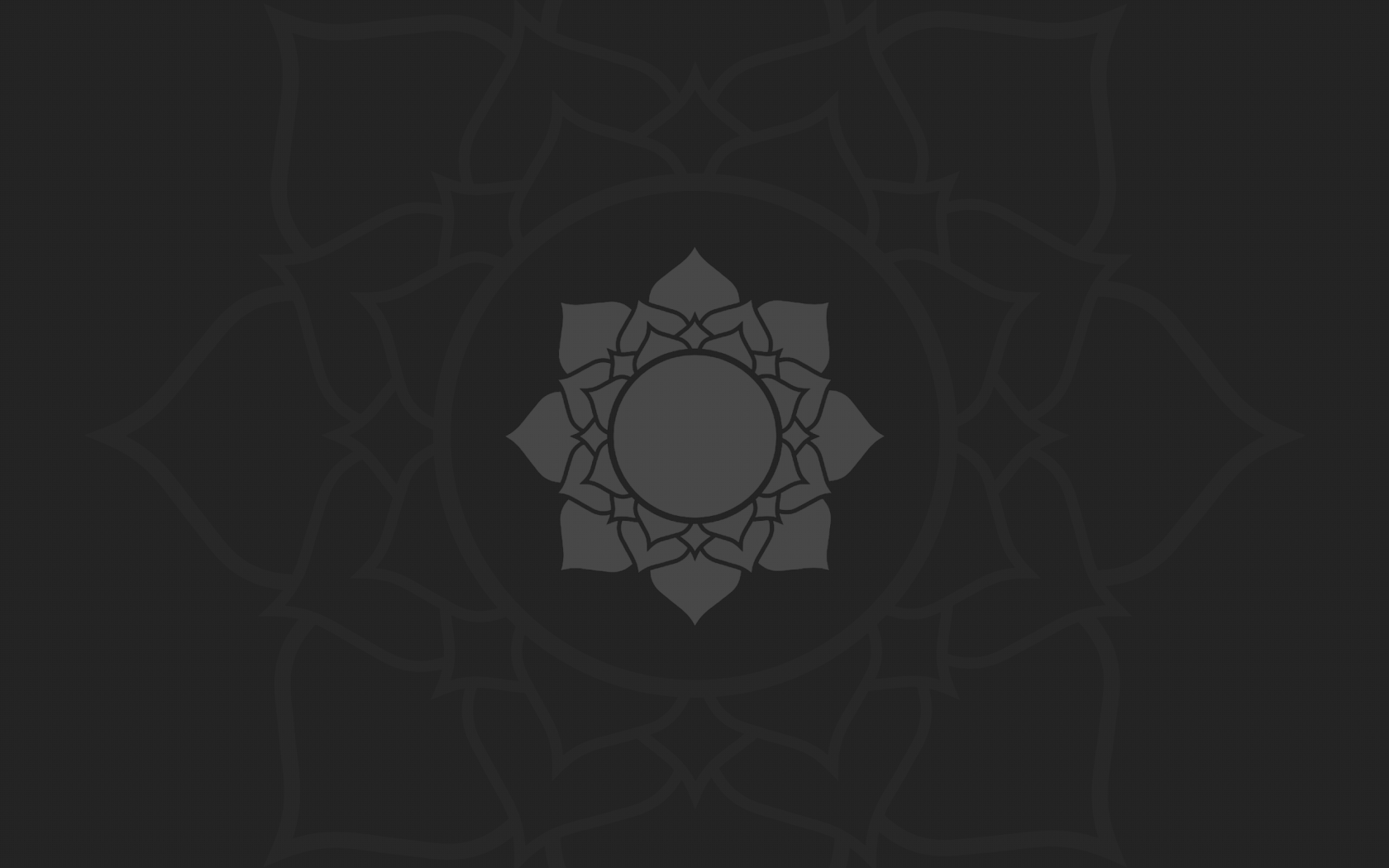 Цветок лотоса, темно серый фон