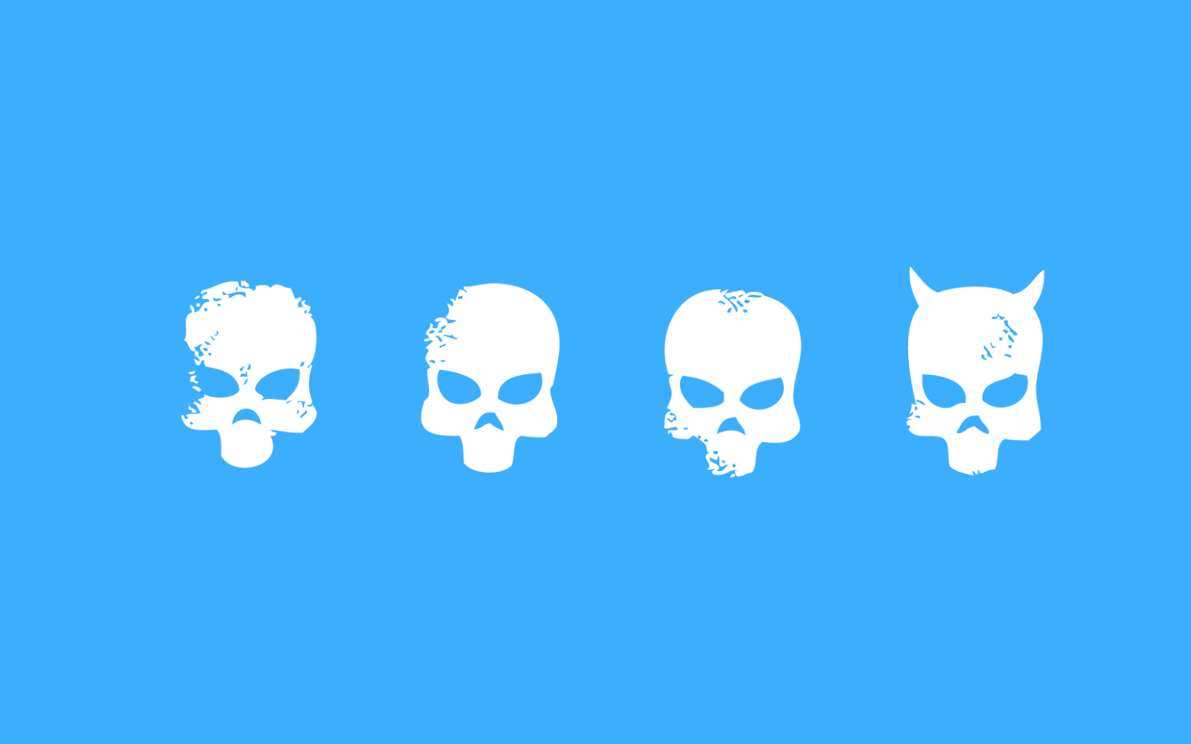 Маски Payday 2, голубой фон