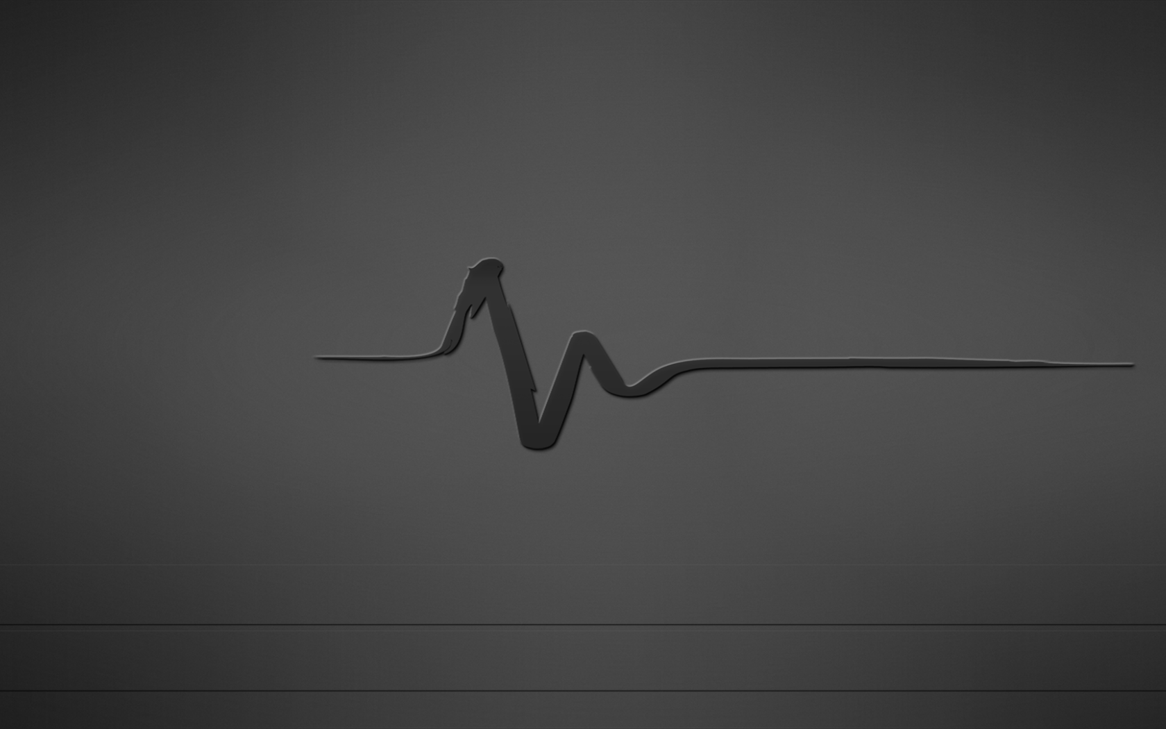 Пульс, серый фон