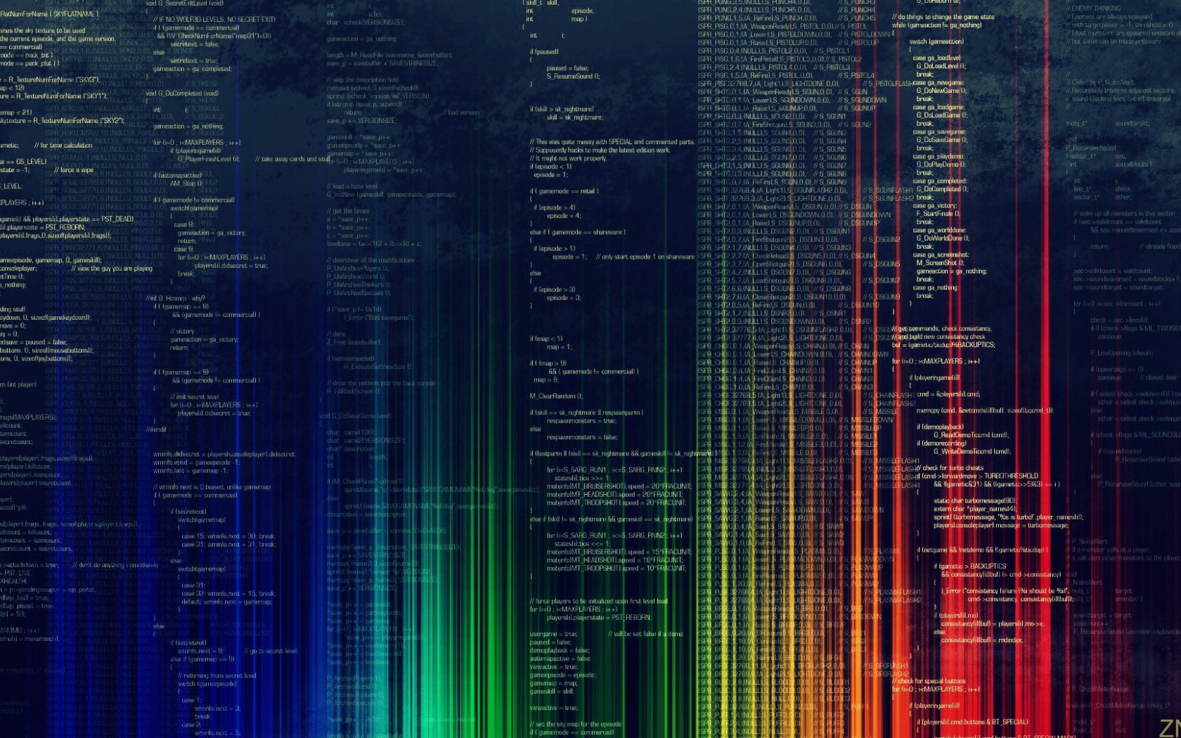 Радужный код программы