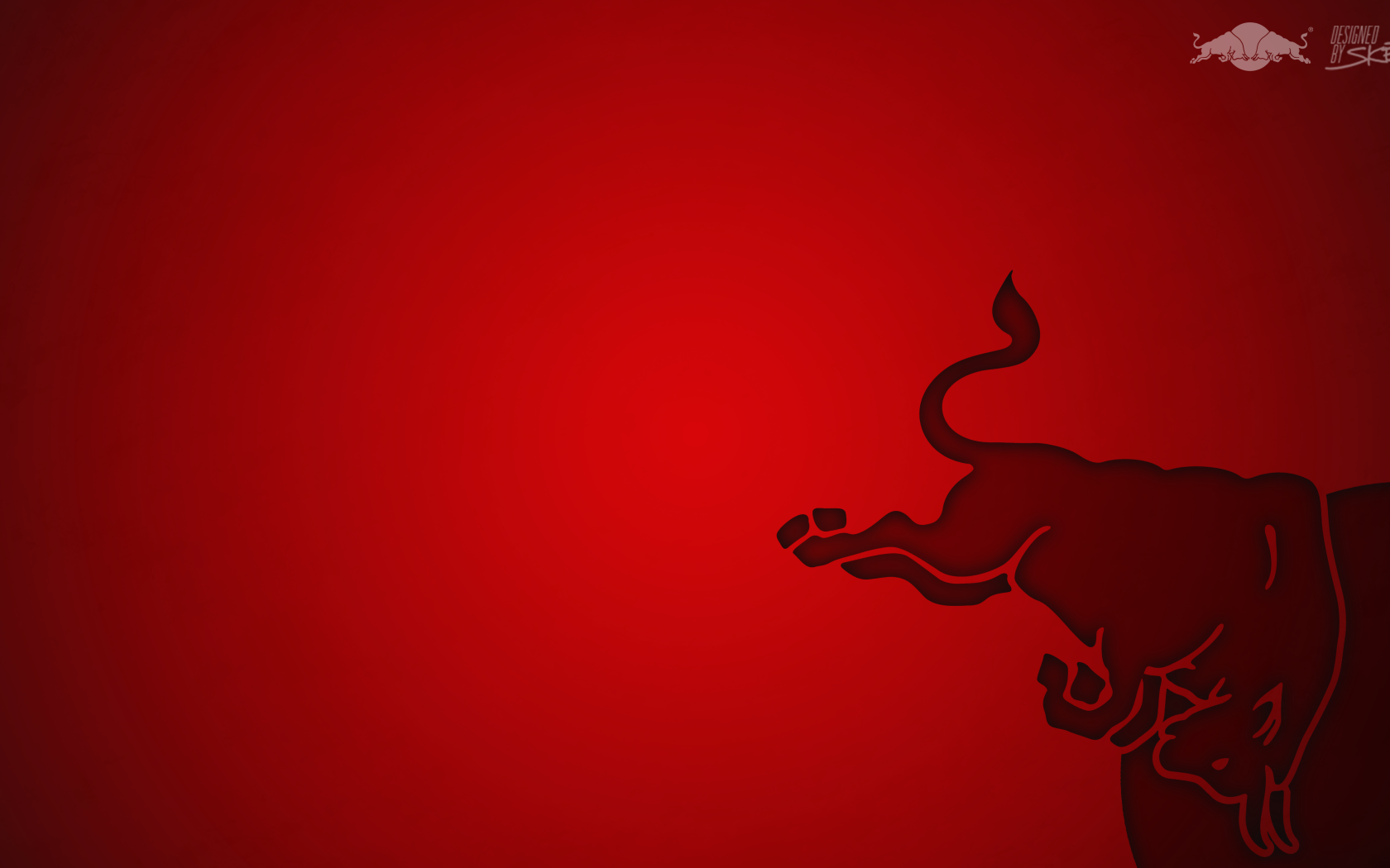 Энергетический напиток Red Bull, красный фон