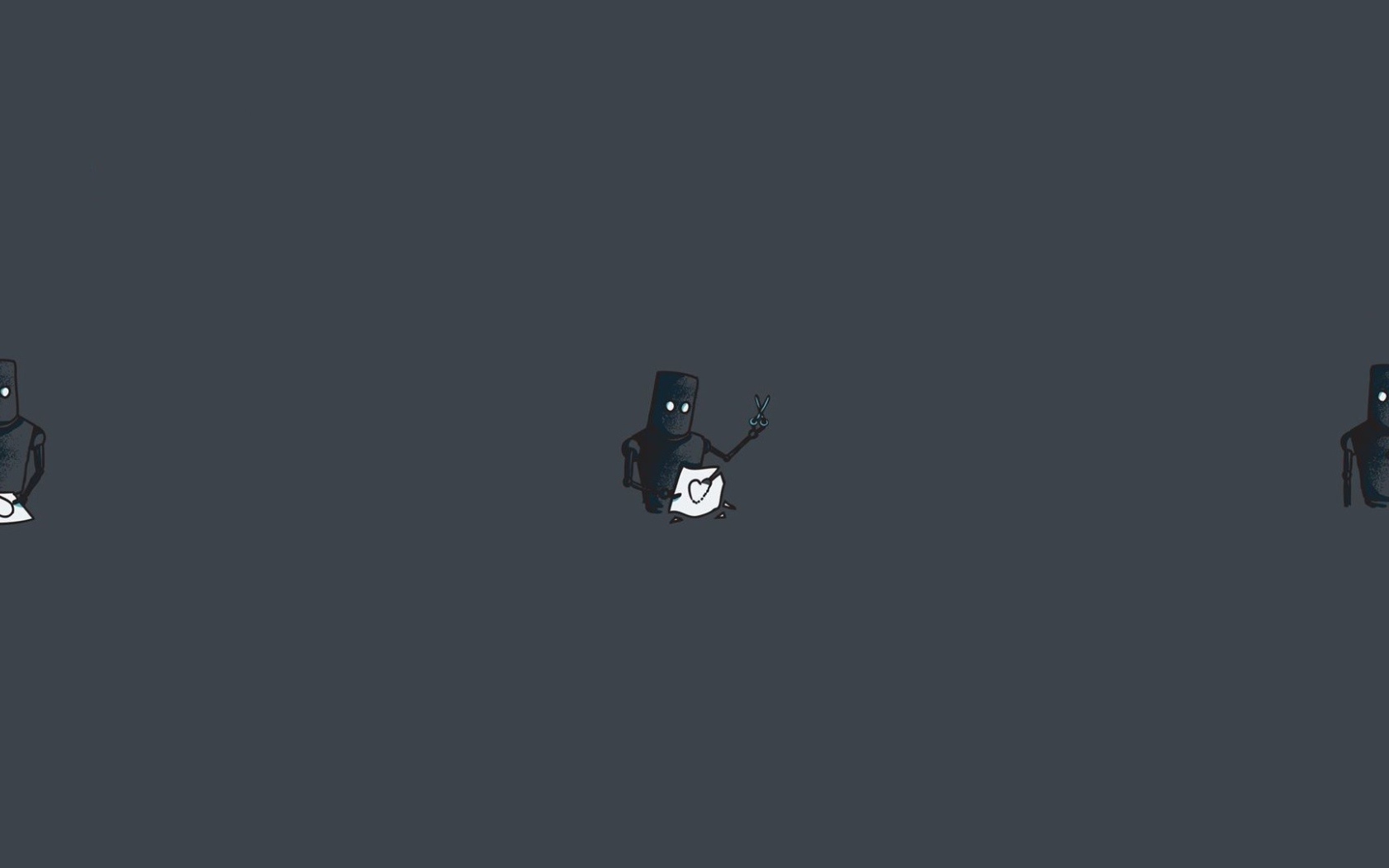 Робот нарисовал себе сердце