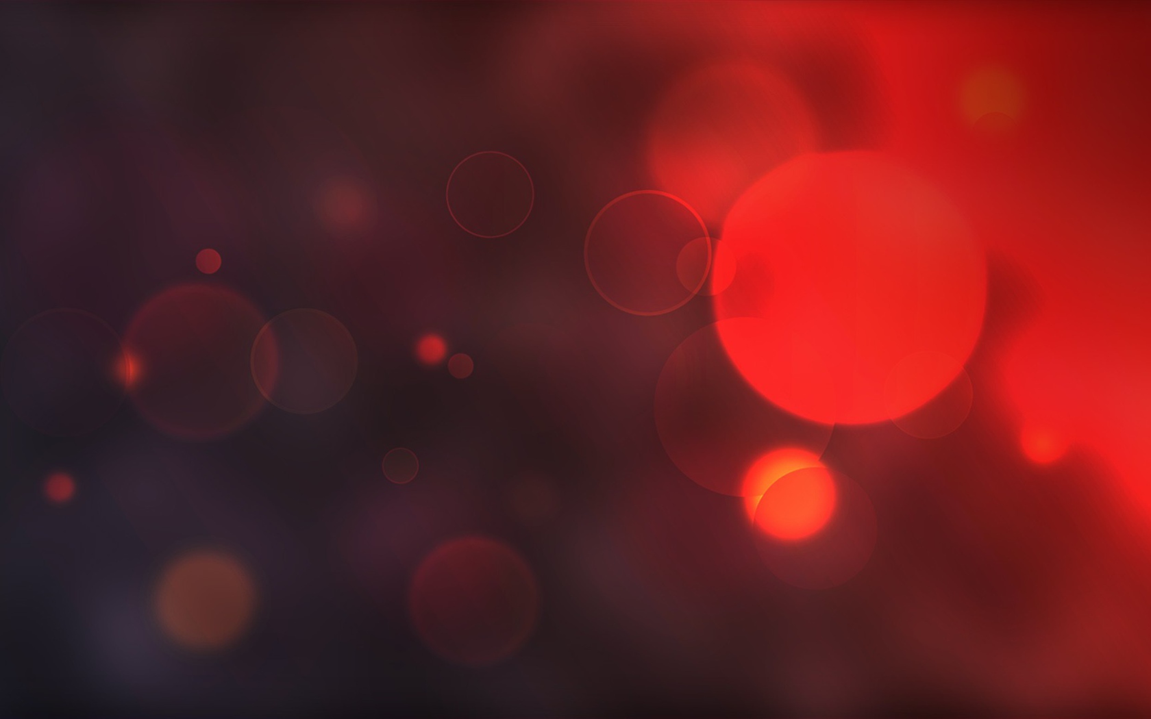 Круглые блики, красный фон