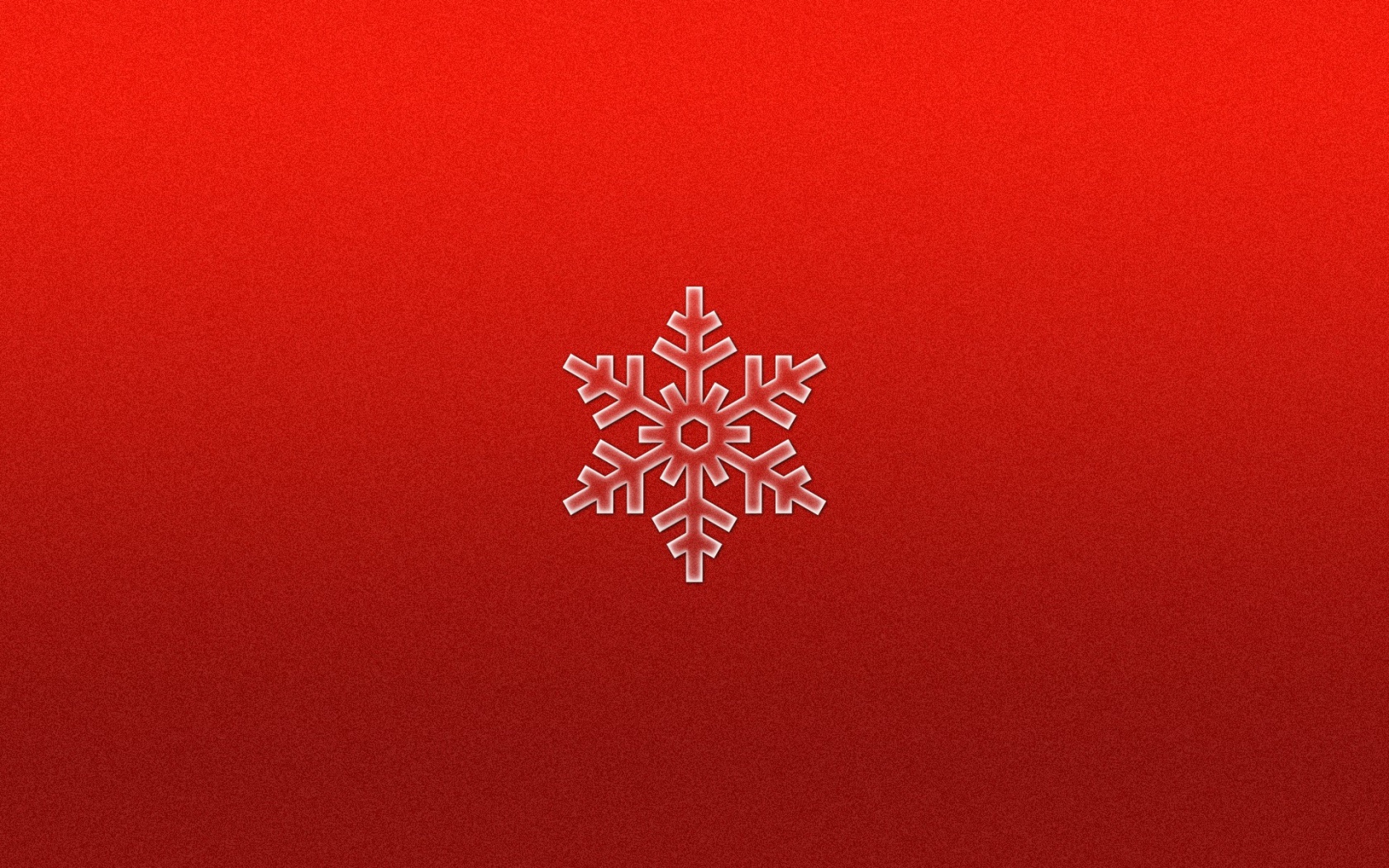 Снежинка на красном фоне