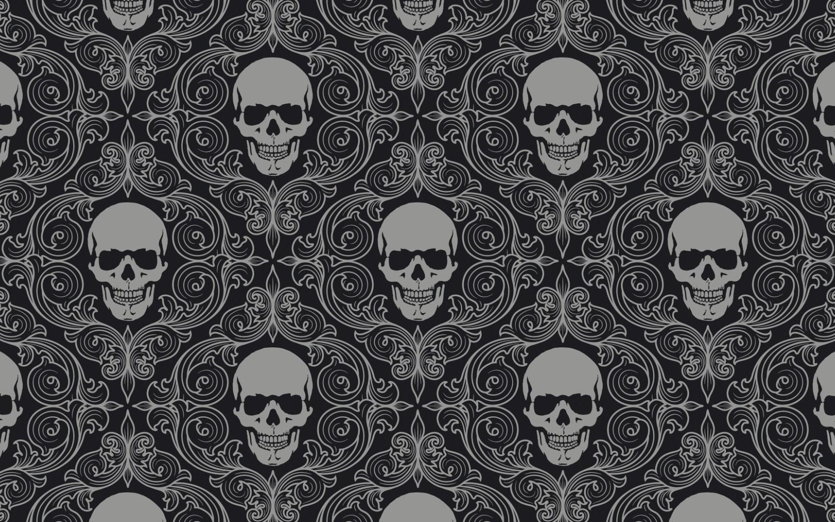Фон из черепов в рамках