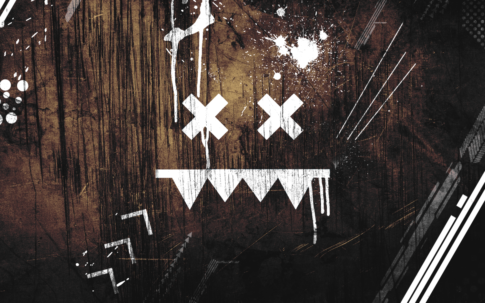 Изображение лица из простых фигур