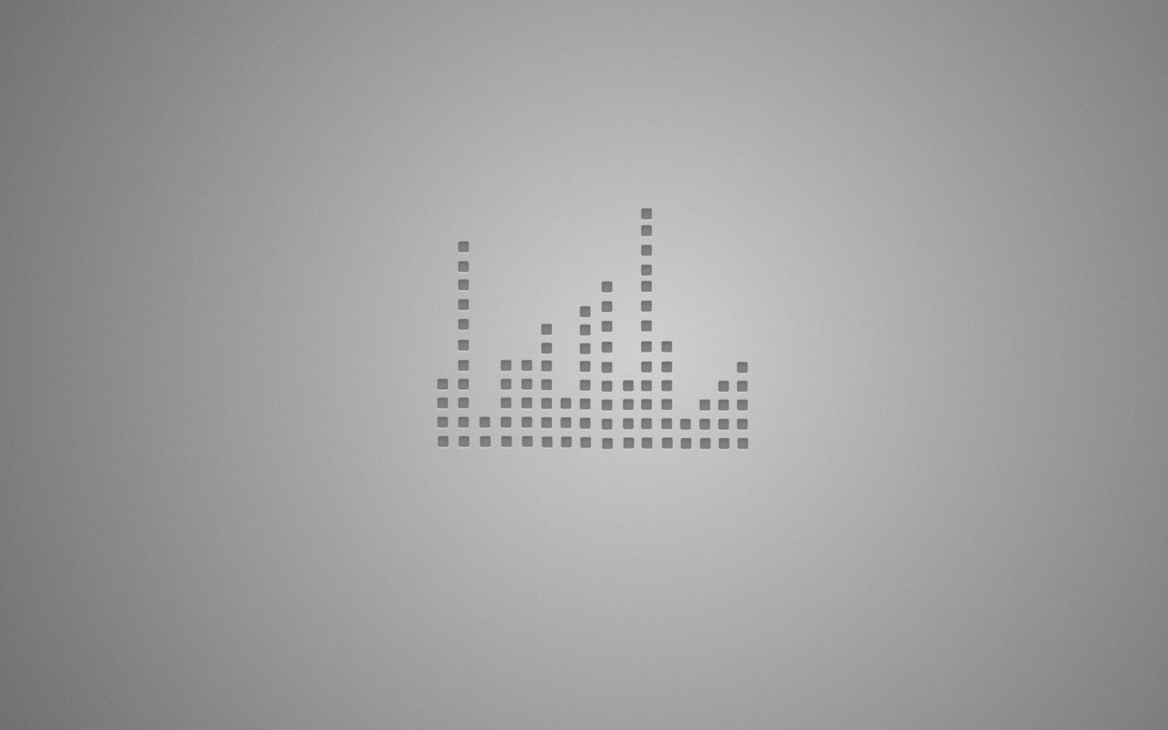 Пиктограмма из квадратов на сером фоне