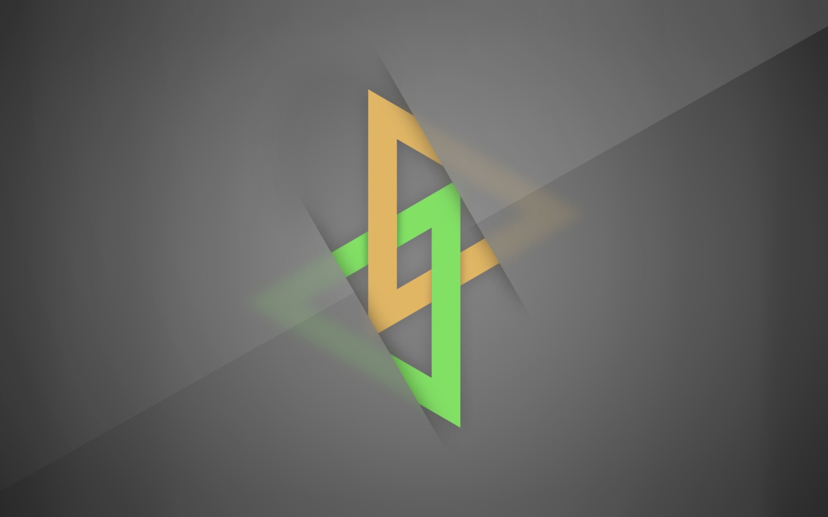 Пересечение треугольников, серый фон