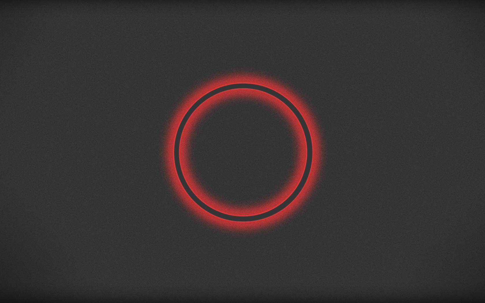 Красный круг на сером фоне