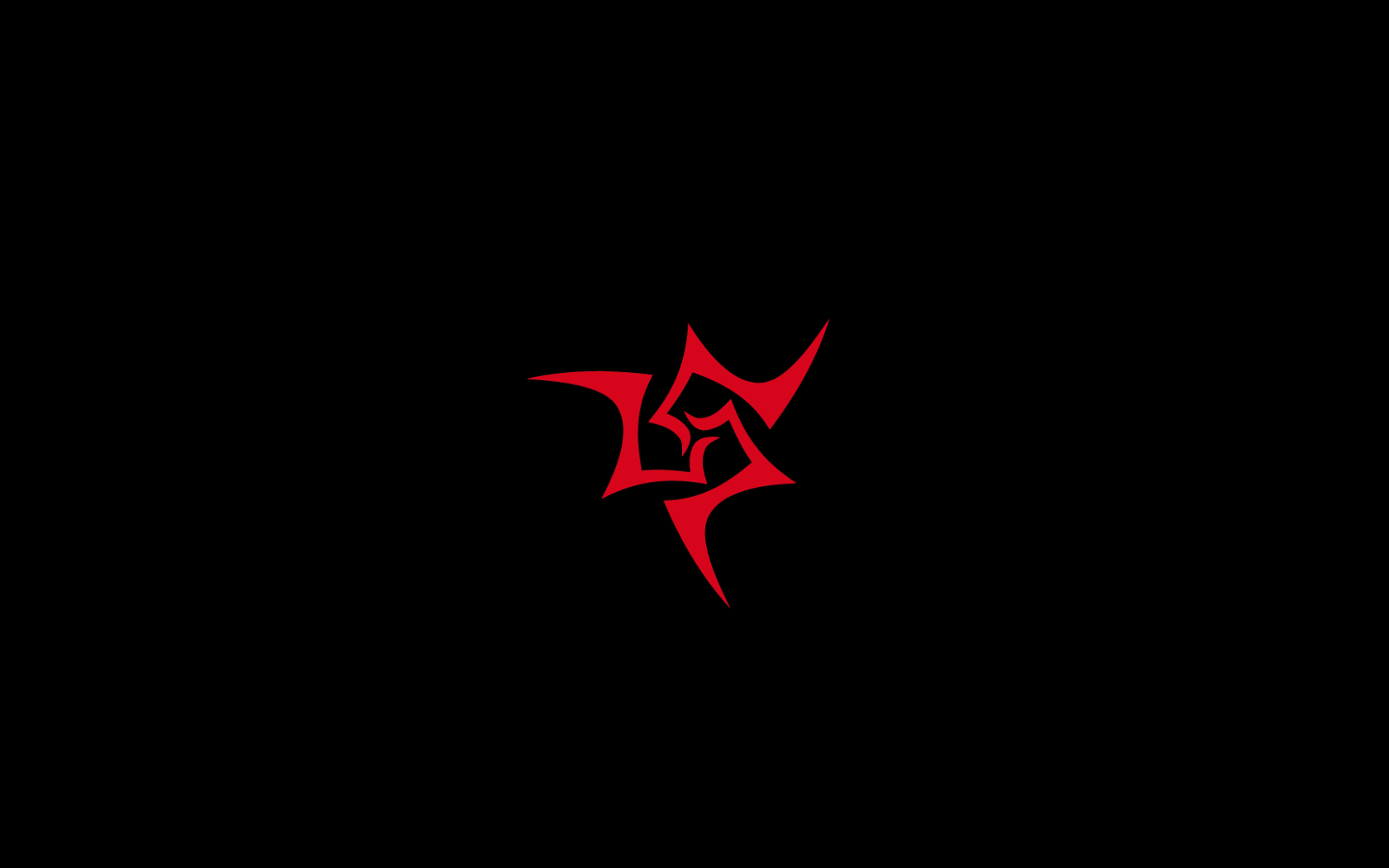 Красный символ на черном фоне, аниме Ночь прибытия