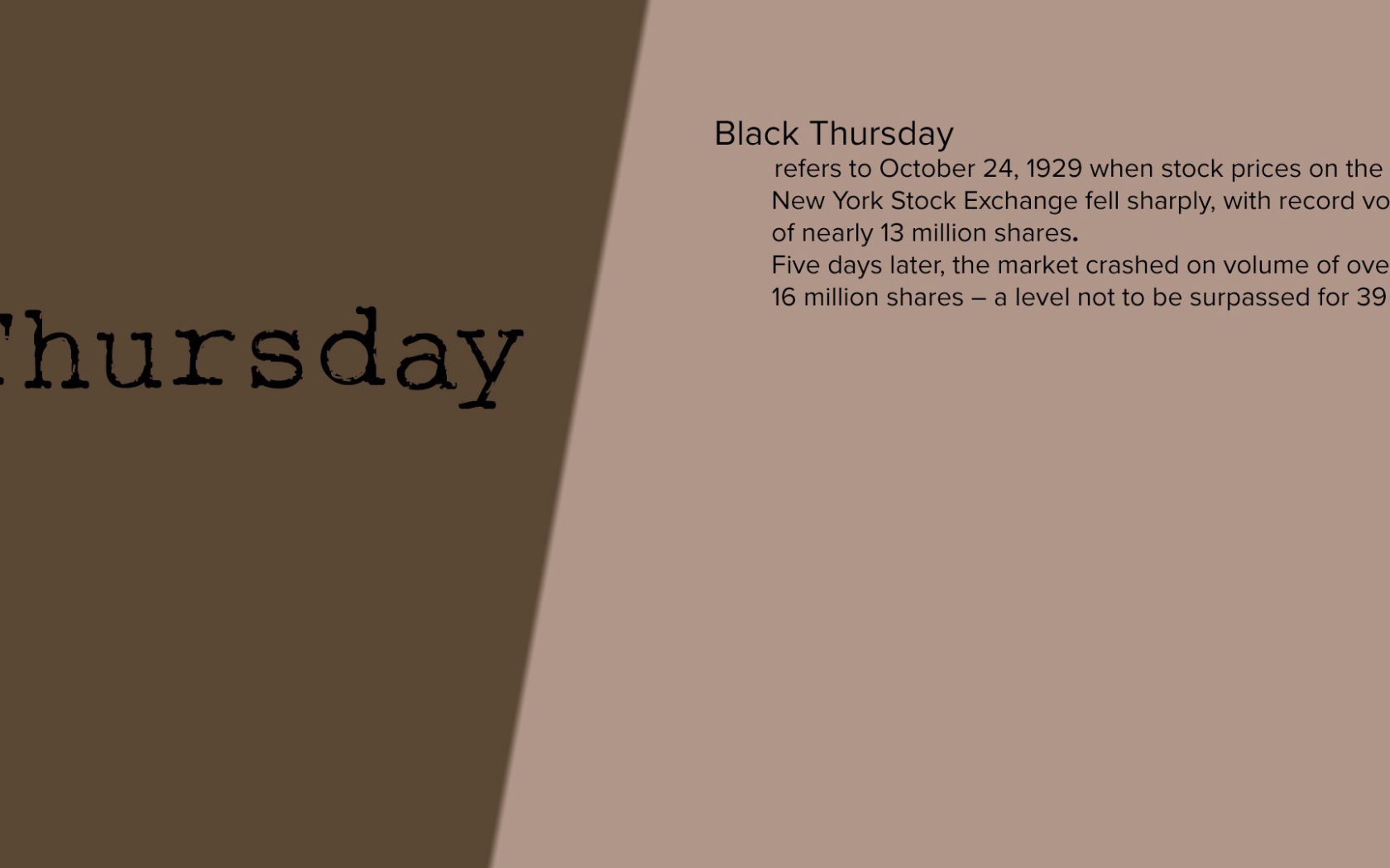 Описание четверга на английском языке