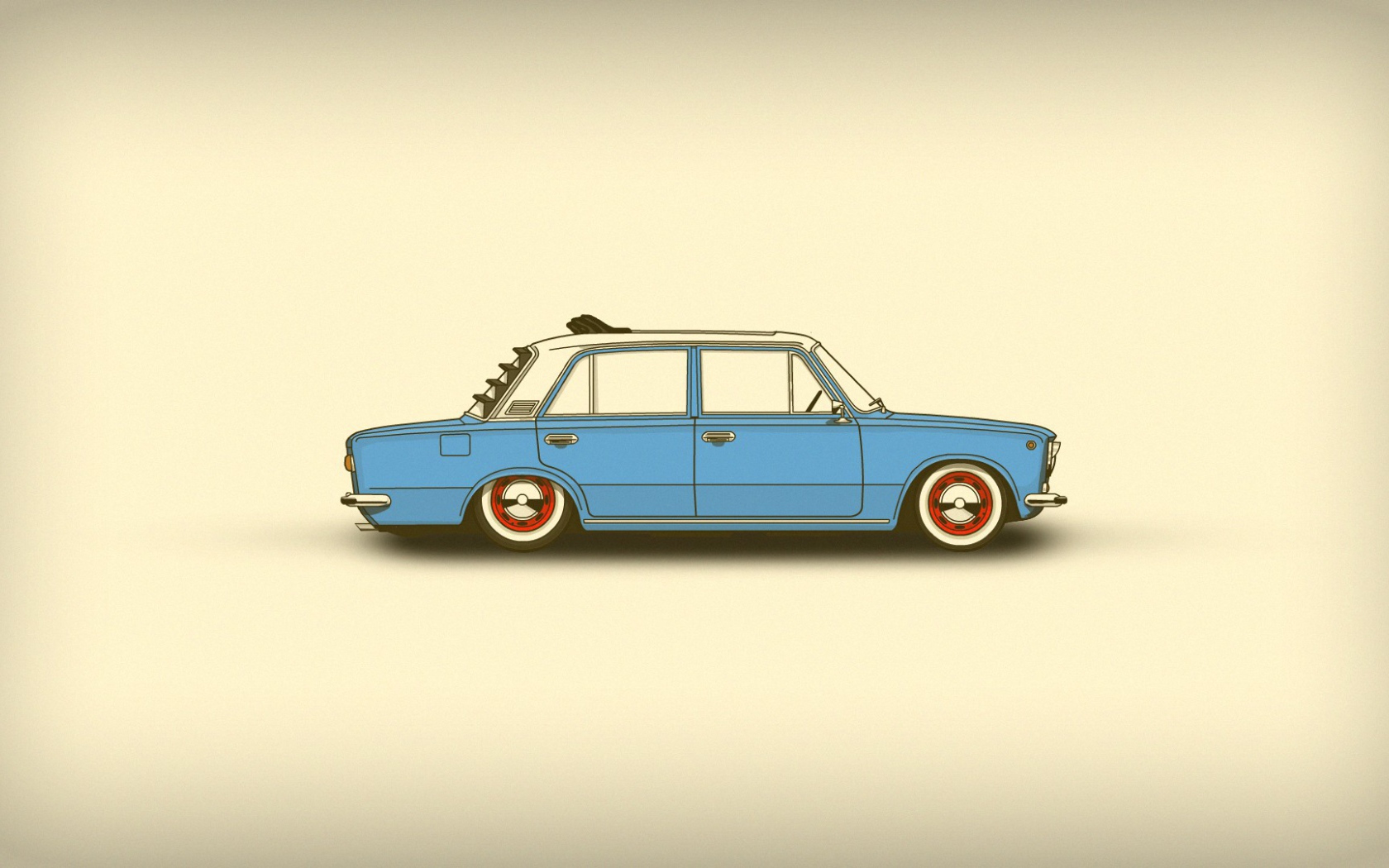 Заниженный ВАЗ, фон