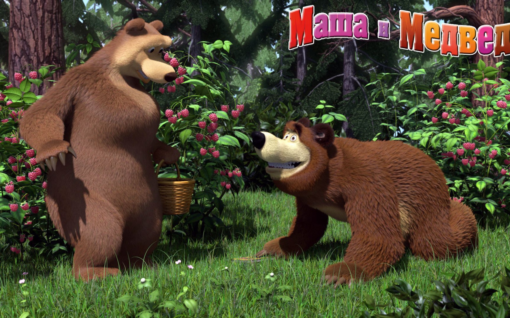 Пара медведей, мультфильм Маша и медведь
