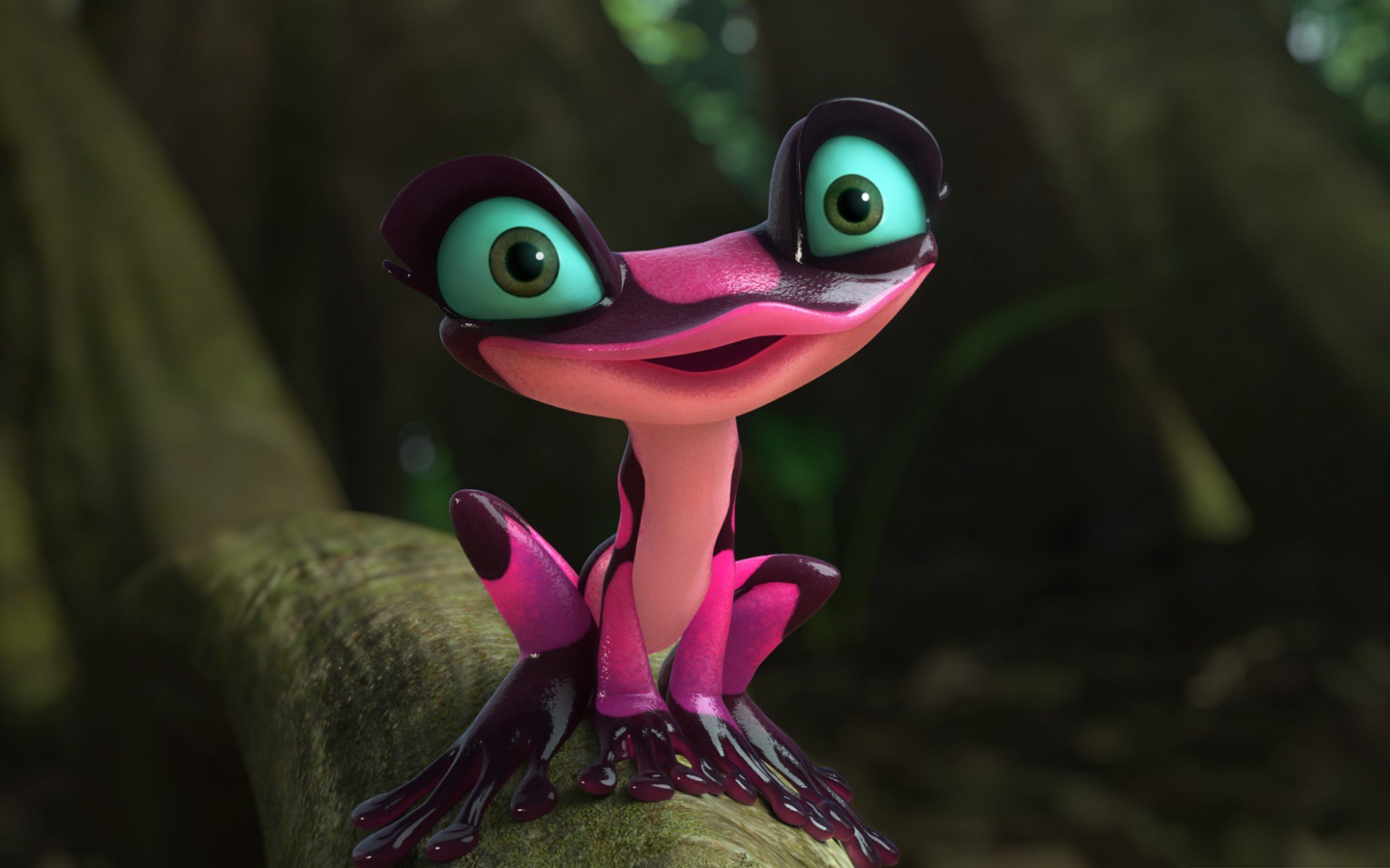 Милая лягушка из мультфильма