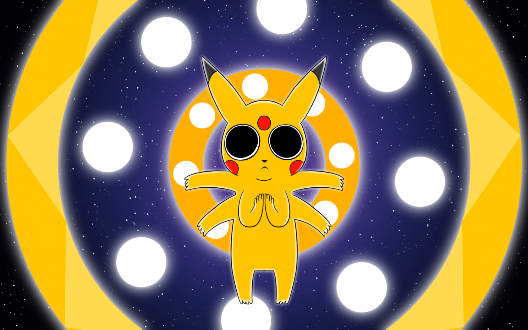 Милый шестирукий покемон