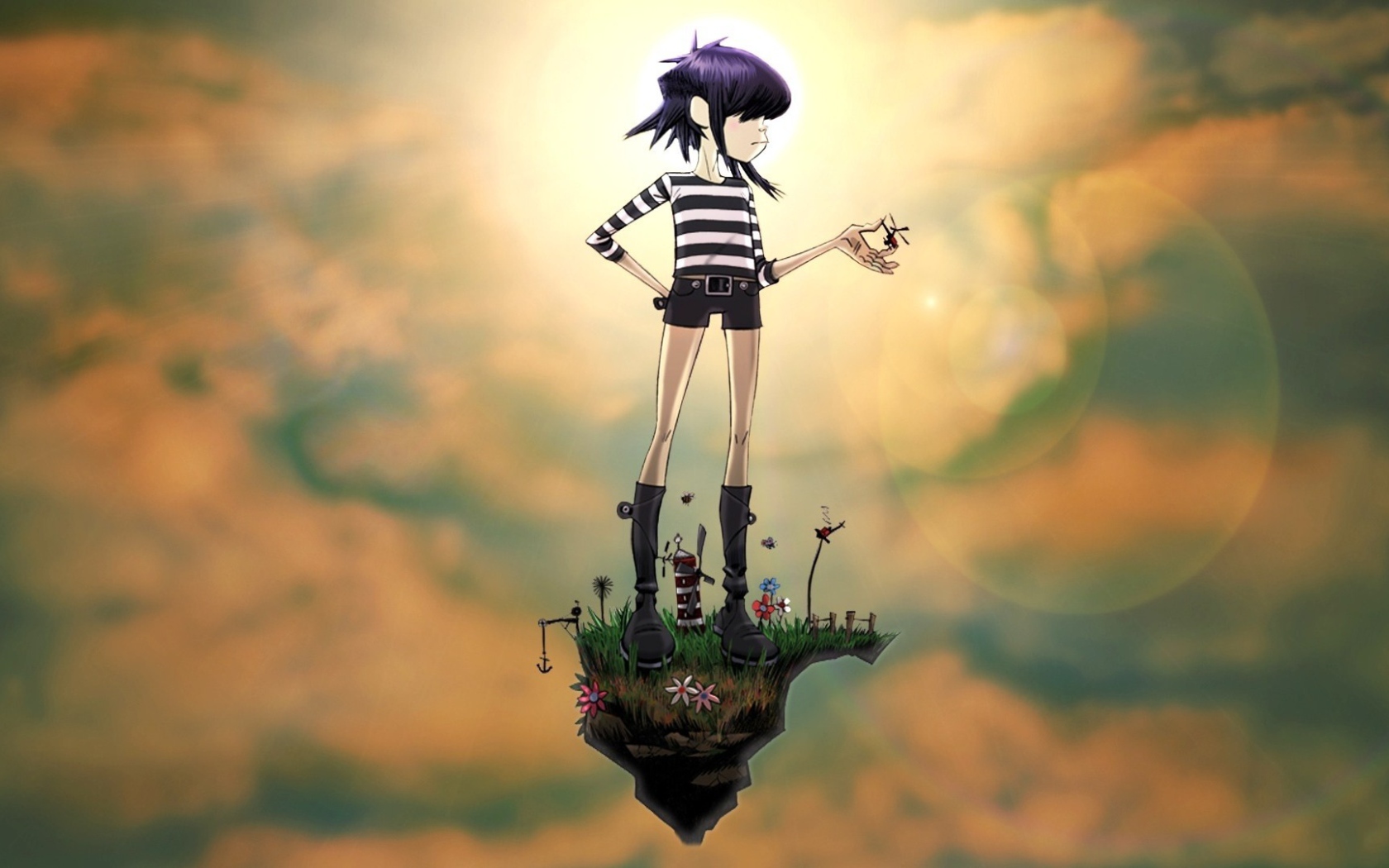 Девушка из мультфильма Gorillaz