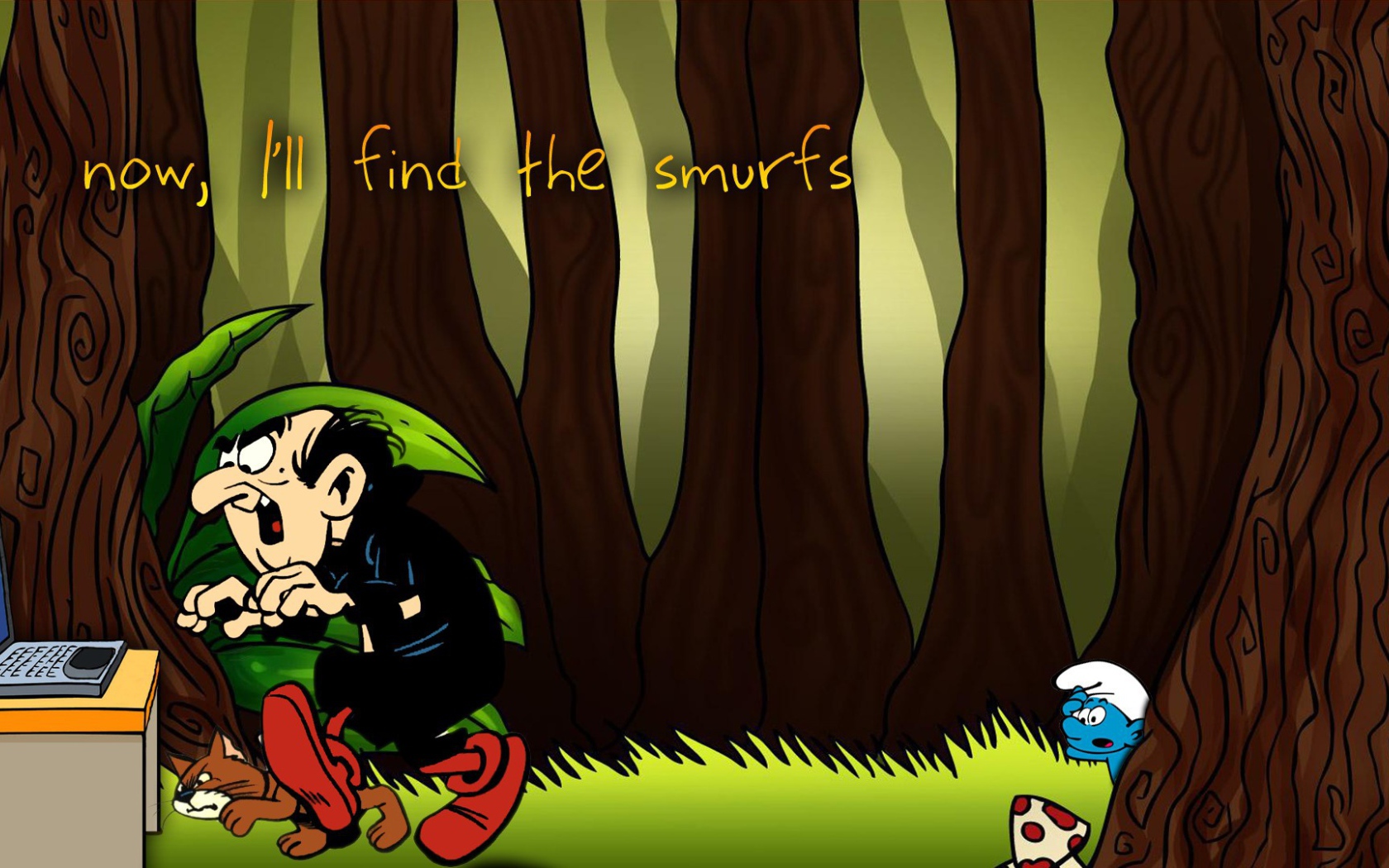 Сейчас мы найдем Смурфиков