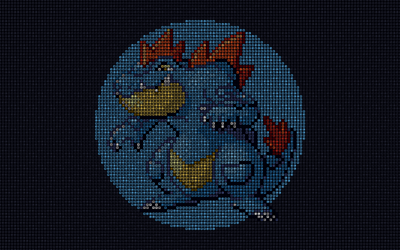 Голубой покемон из пикселей