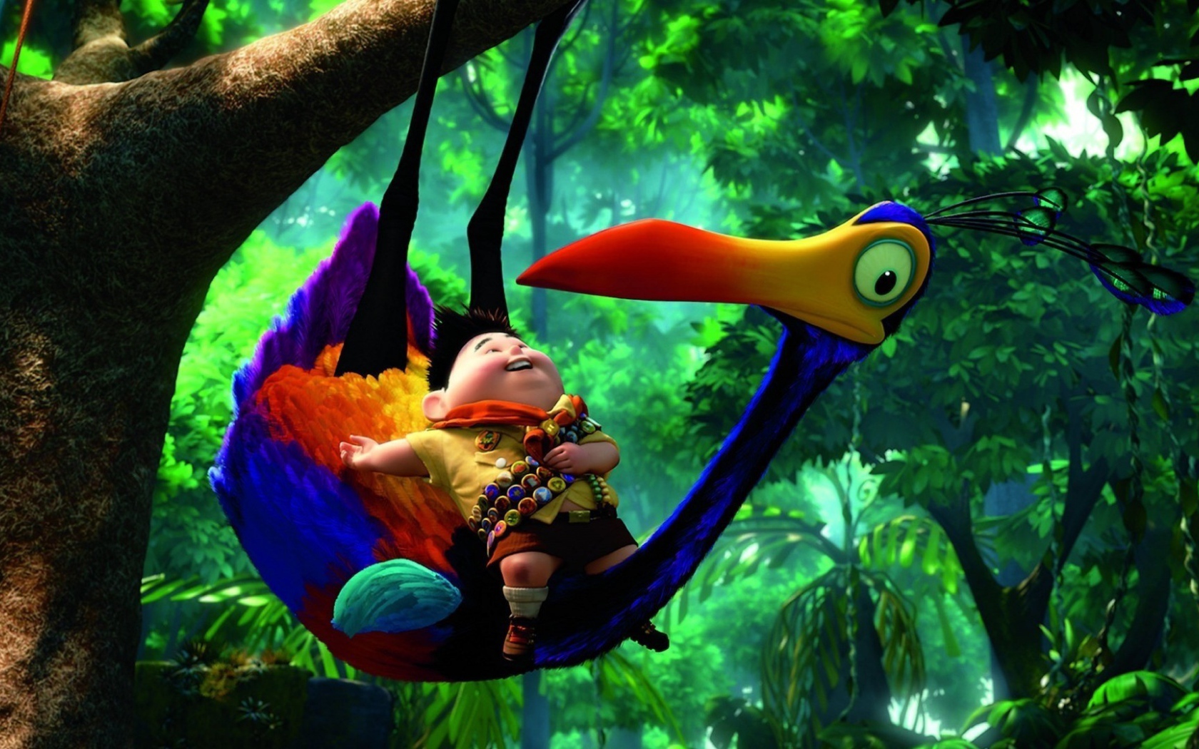 Скаут на птице, мультфильм