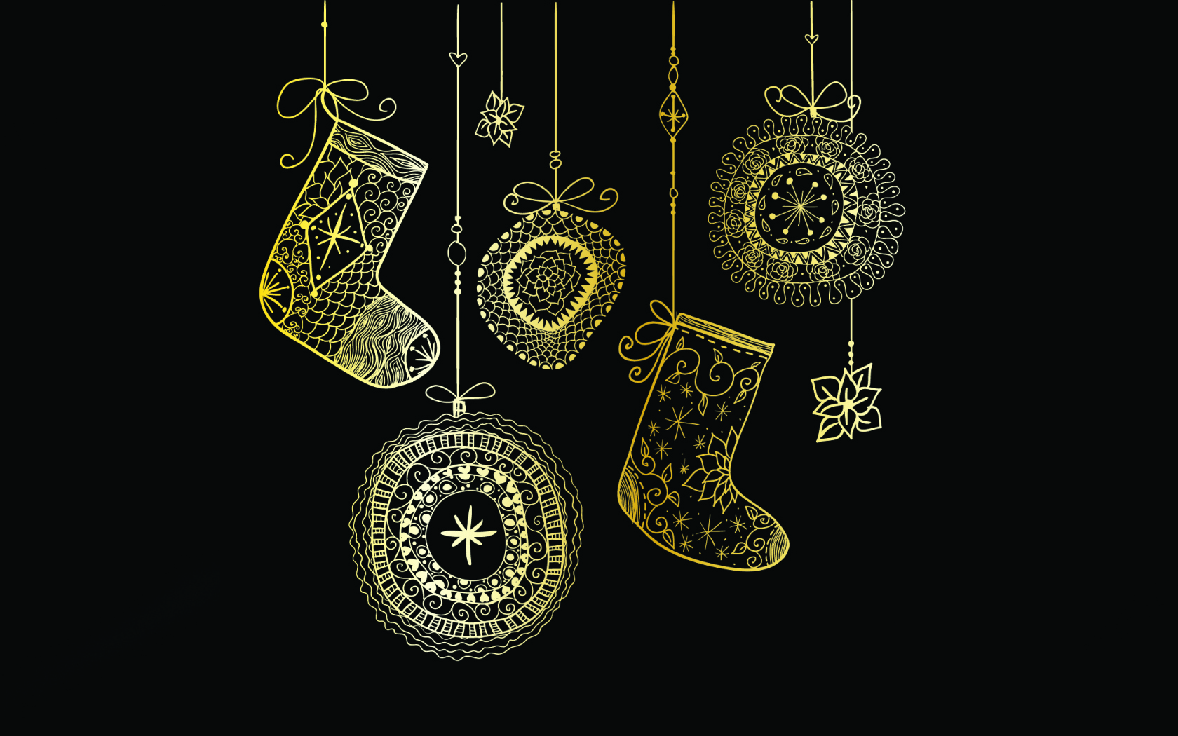 Рождественские носки для подарков