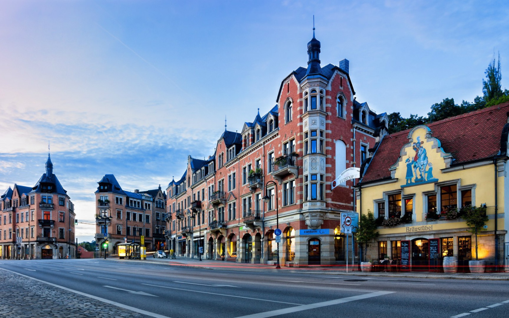 Площадь в Дрездене, Германия