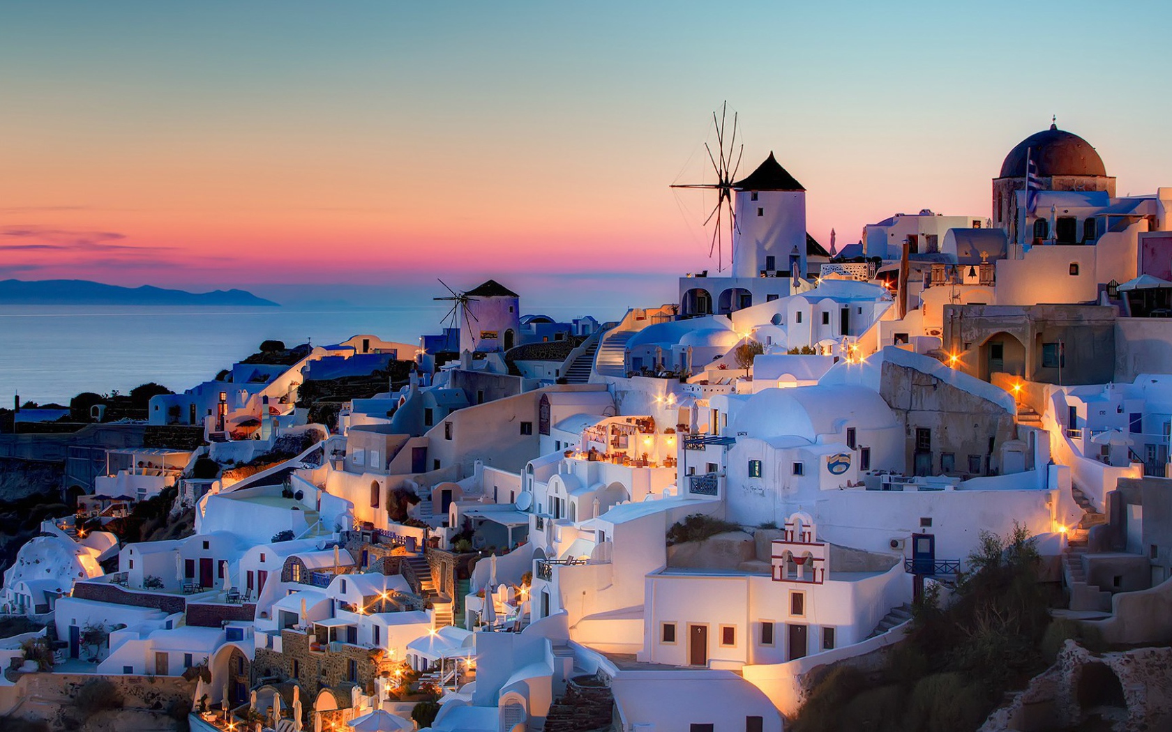 Ойя. Остров Санторини, Греция