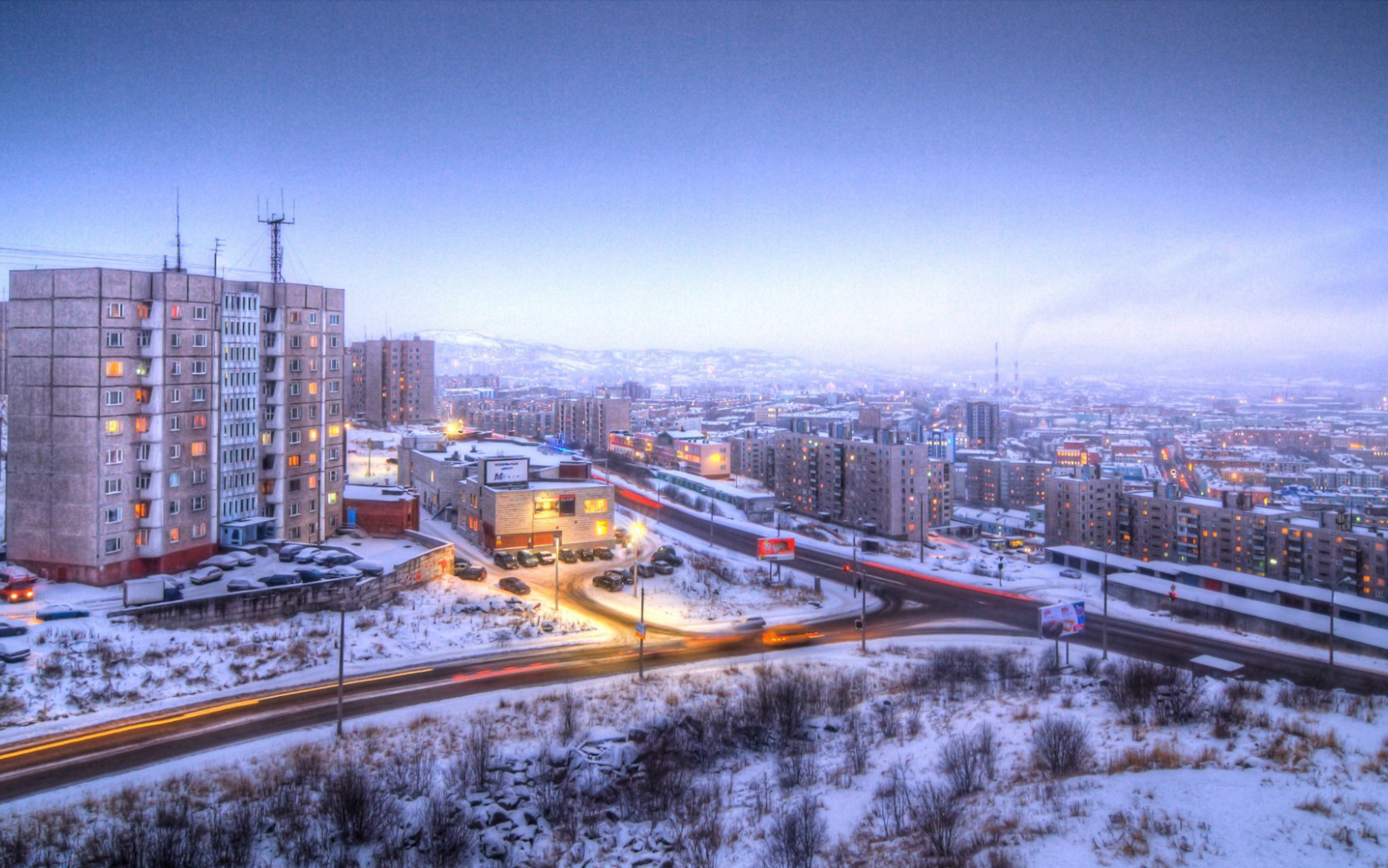 Улица в городе Мурманск