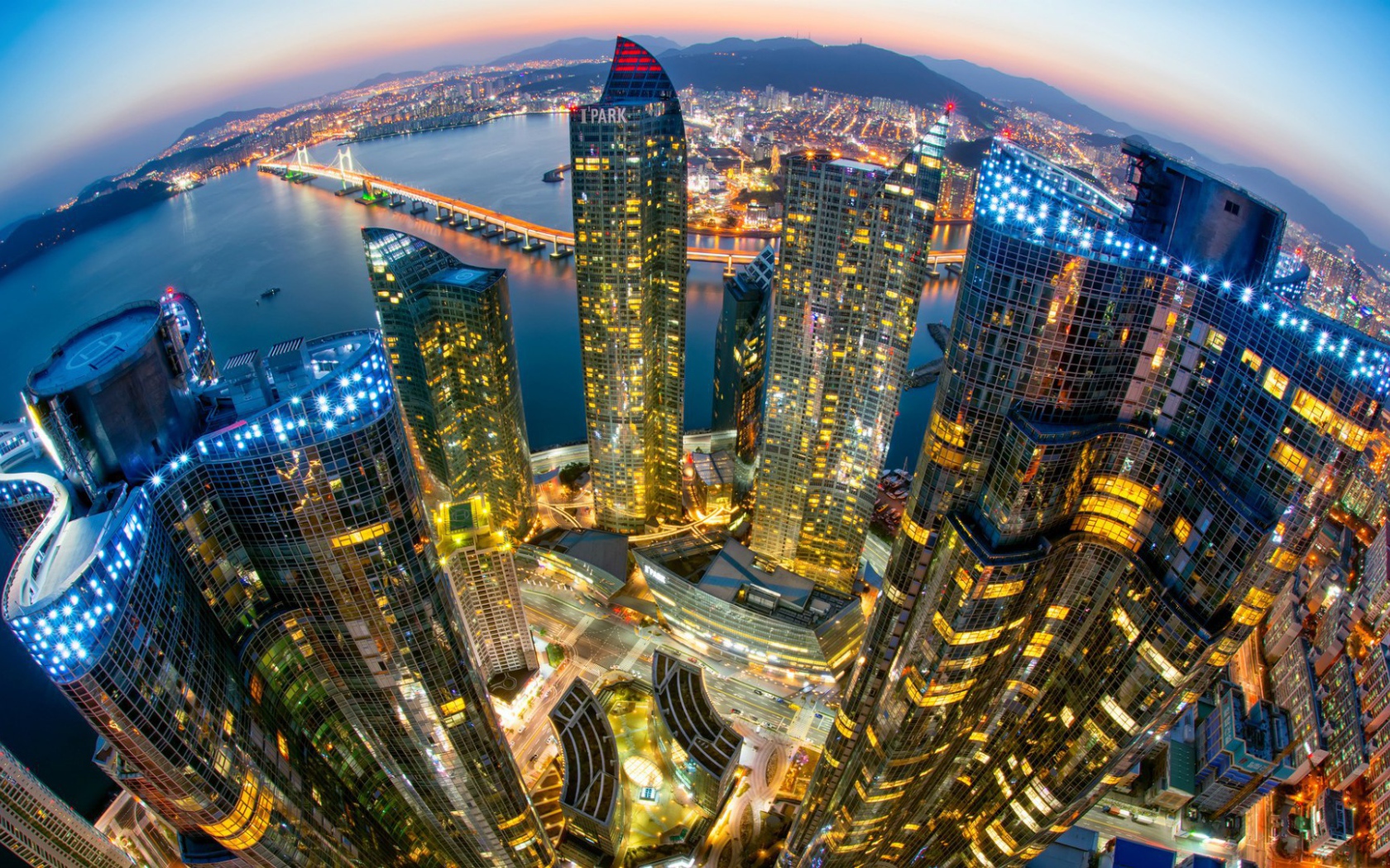 Портовый город Пусан, Южная Корея