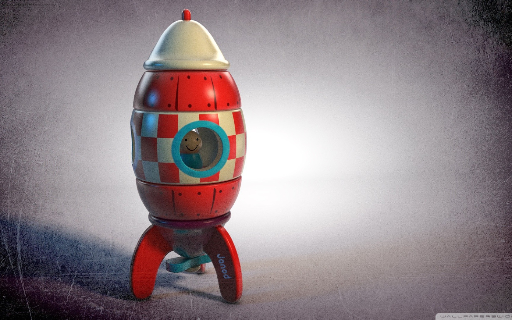 Фигурка в ракете, игрушка